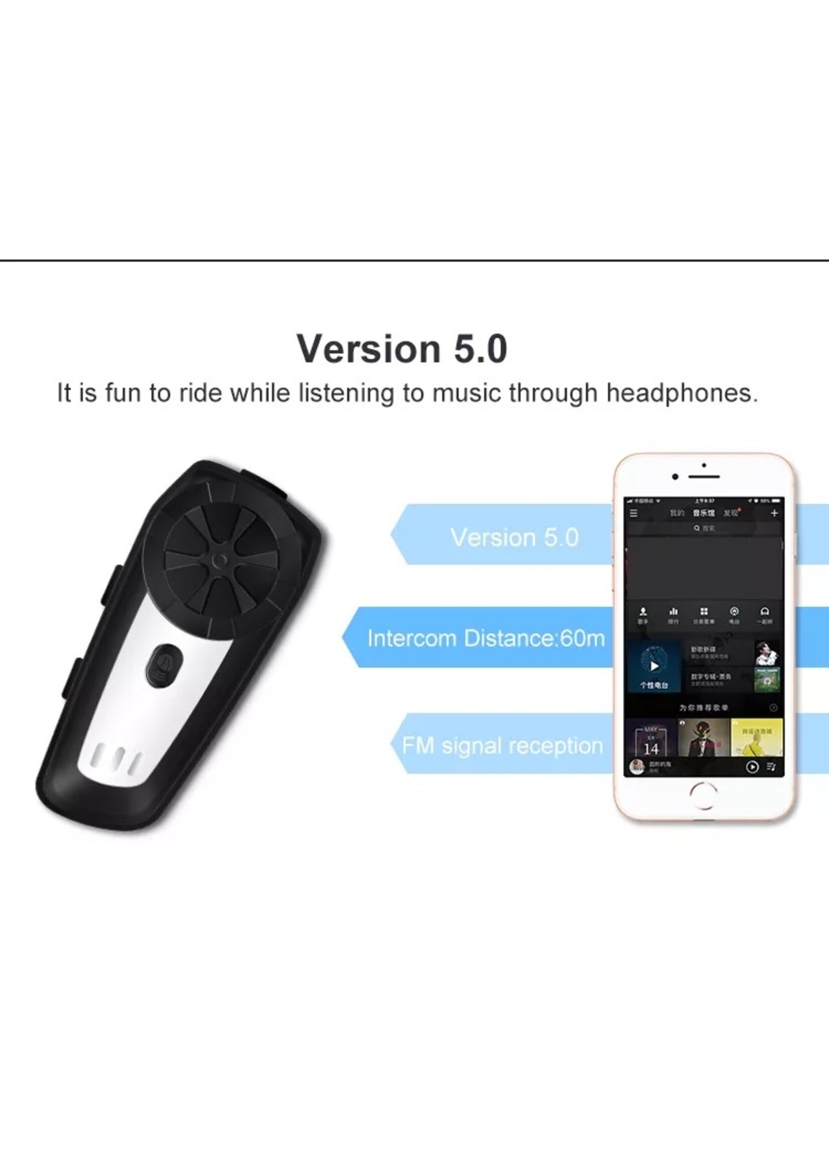 HE Products K3 Motorhelm BT headset intercom intercom - te verkrijgen in 3 verschillende kleuren.