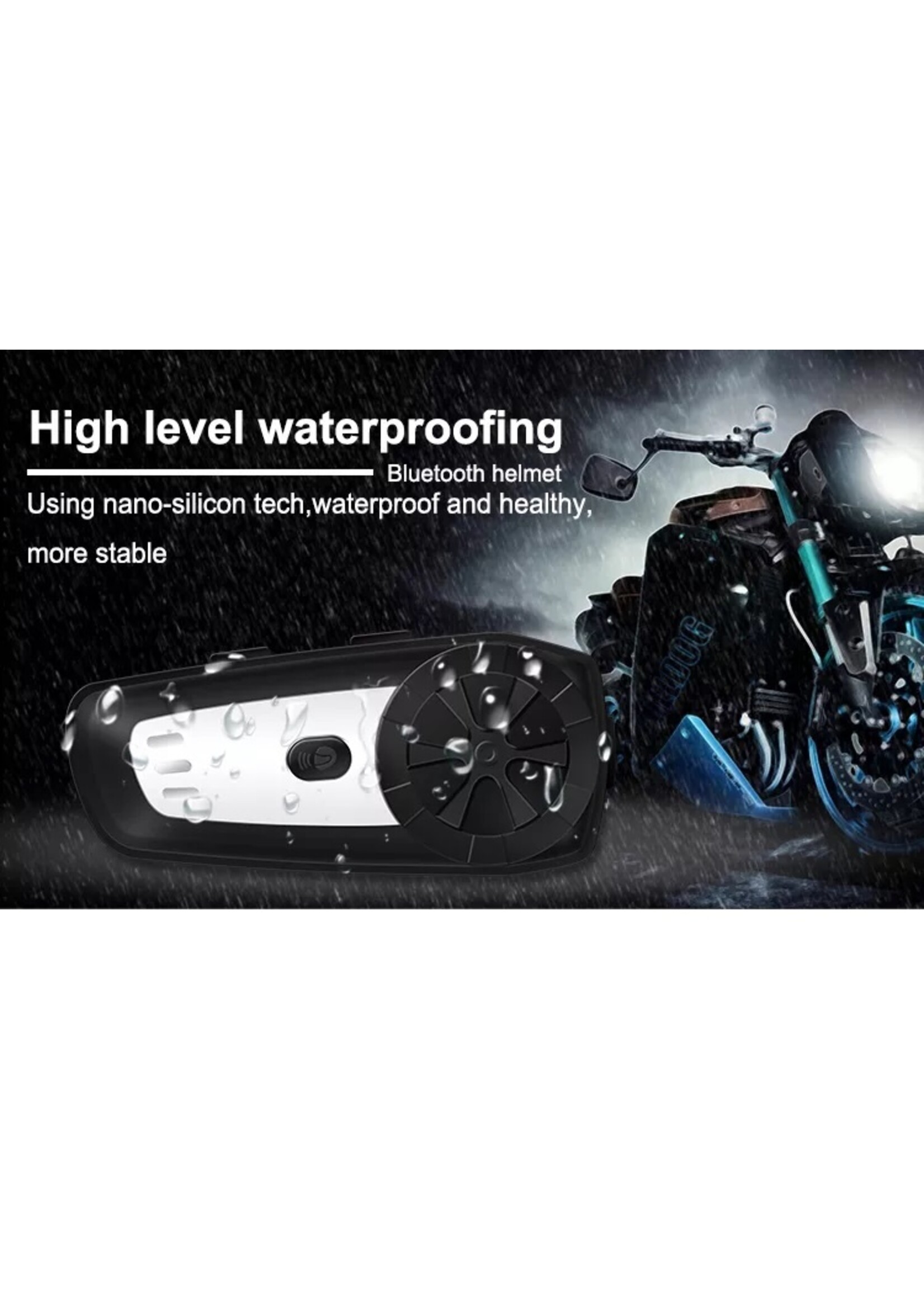 HE Products K3 Motorhelm BT headset intercom intercom - te verkrijgen in 3 verschillende kleuren.