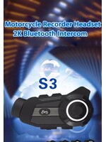 HE Products S3 Helm bluetooth intercom headset met 2K camerafunctie videorecorder van goede kwaliteit voor motorrijders