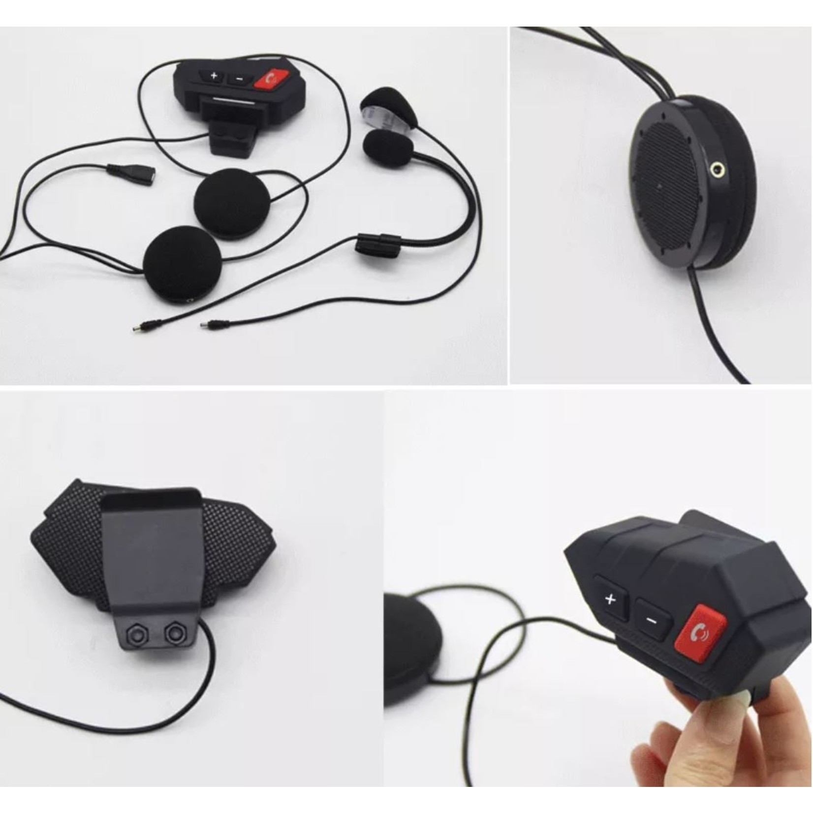 HE Products Motorfietsen Draadloze Bluetooth-headset geen intercom voor helm Luidsprekers Ondersteuning Handsfree bellen voor antwoorden