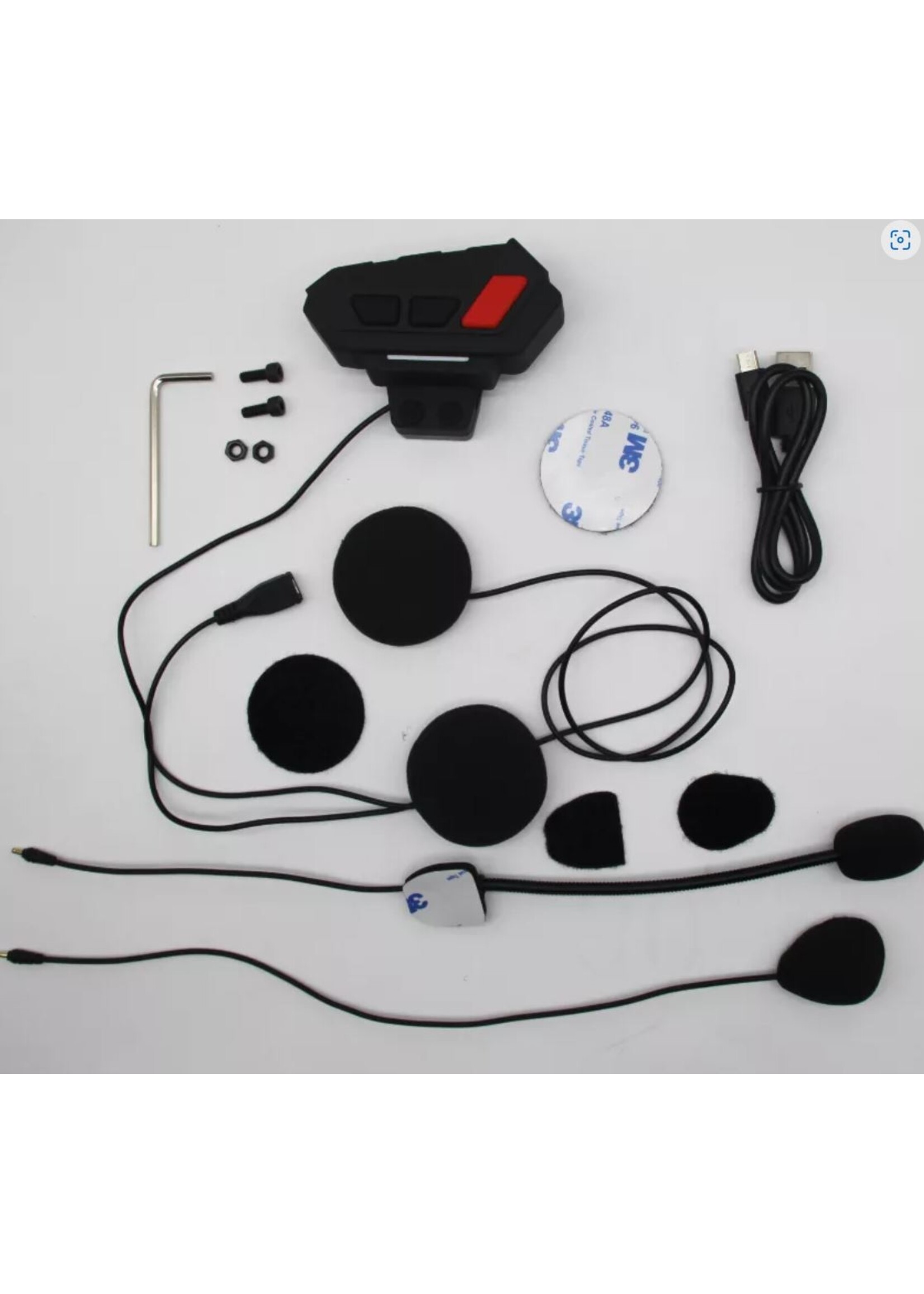 HE Products Motorfietsen Draadloze Bluetooth-headset geen intercom voor helm Luidsprekers Ondersteuning Handsfree bellen voor antwoorden