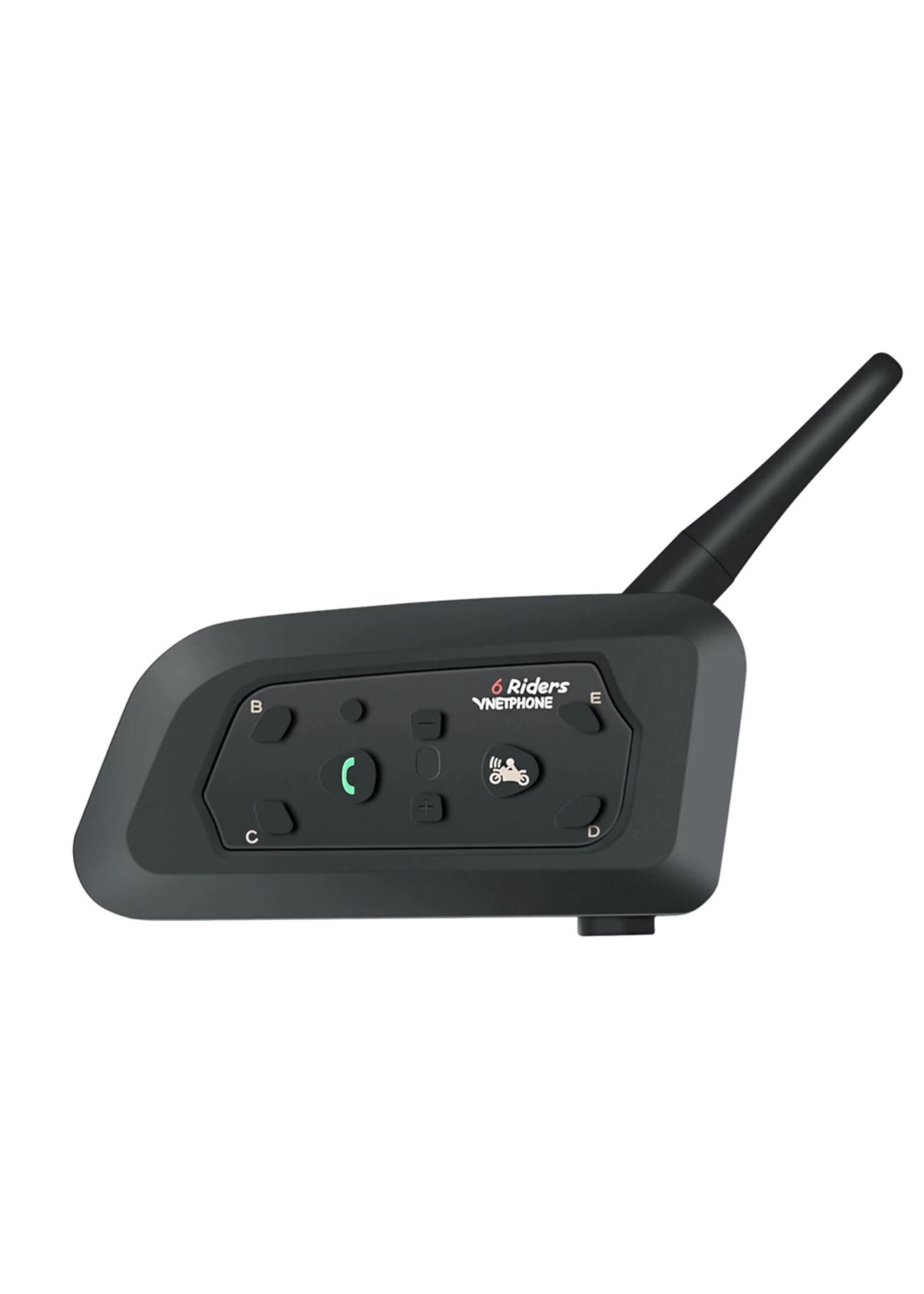 Vnetphone Vnetphone 1200 M Motorfiets Bluetooth Helm Intercom Voor 6 Rijders BT Draadloze Waterdichte Interphone Headsets MP3