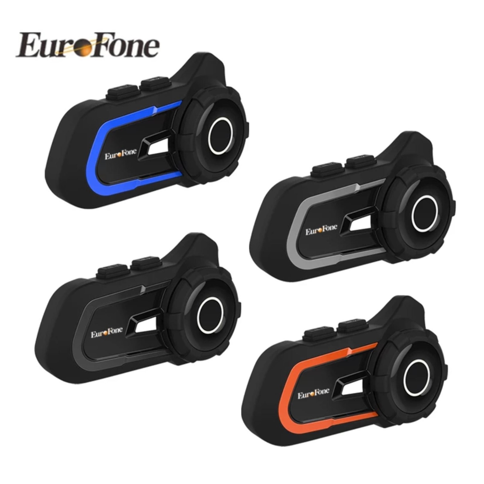 HE Products EuroFone S2 Motorhelm Headset Bluetooth 5.1 1000M 2 Riders Intercom FM Radio Universele Koppeling Met Andere Merken Headset – Verschillende kleuren.