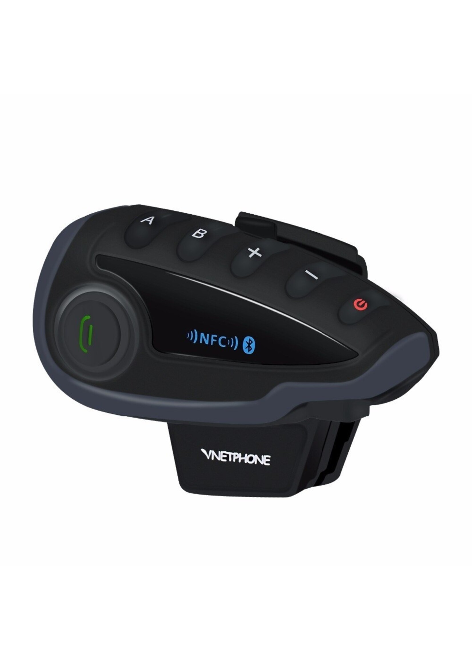 Vnetphone Vnetphone V8 1200M Bluetooth Intercom Motorhelm Interphone Headset NFC Afstandsbediening Full Duplex + FM
