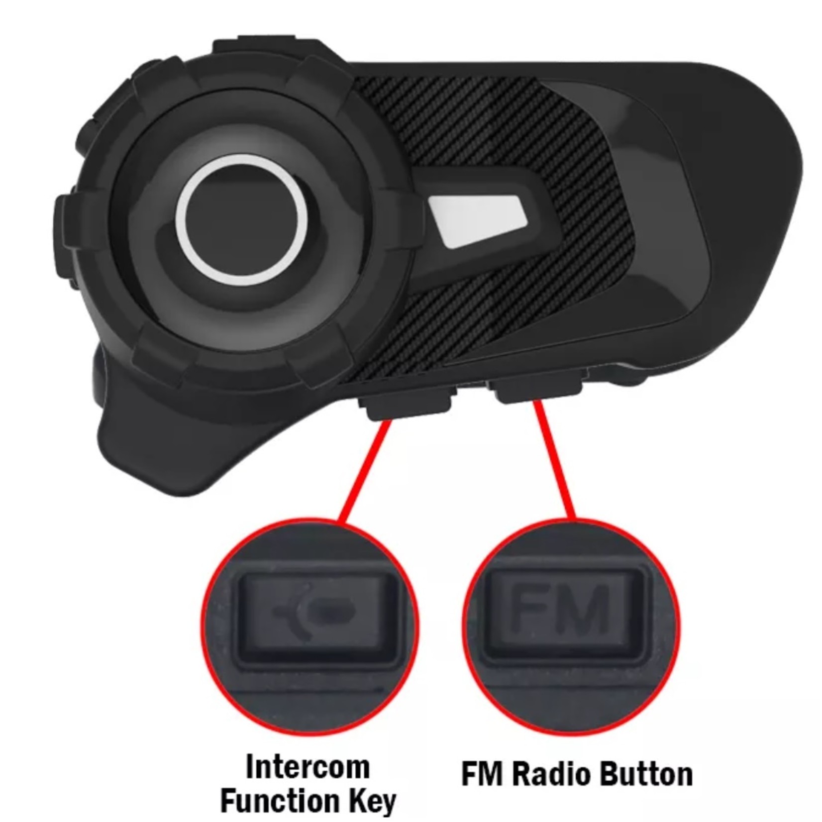 HE Products S2 Motorhelm Headset Bluetooth 5.1 1000M 2 Riders Intercom FM Radio Universele Koppeling Met Andere Merken Headset