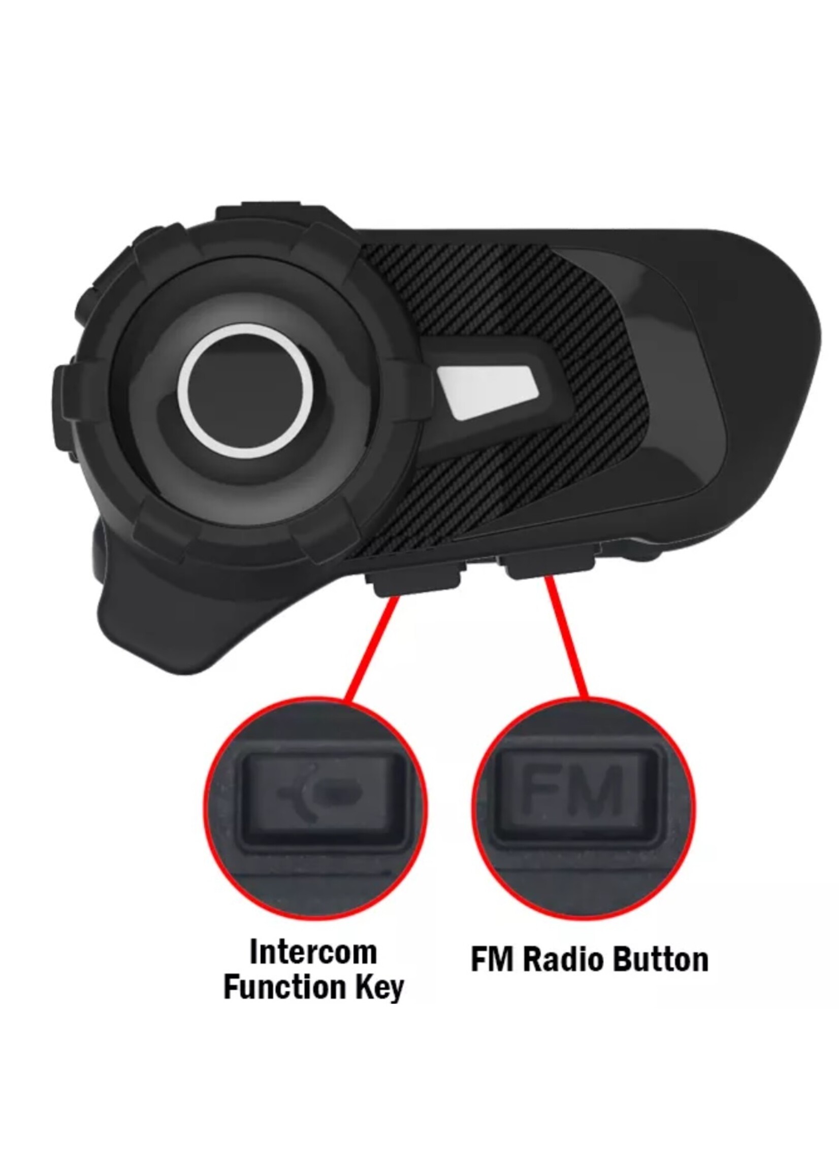 HE Products S2 Motorhelm Headset Bluetooth 5.1 1000M 2 Riders Intercom FM Radio Universele Koppeling Met Andere Merken Headset