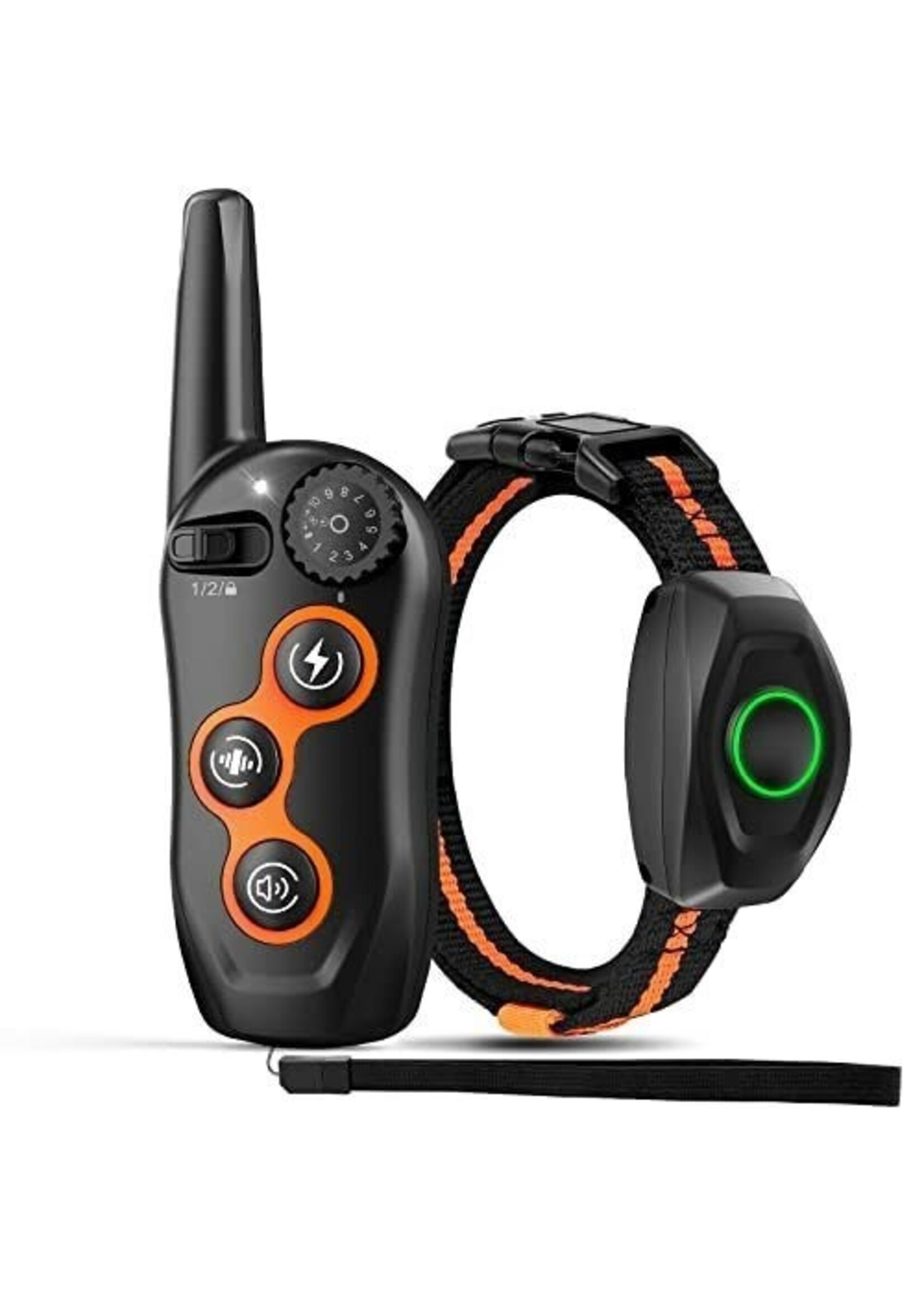 Hondentrainingshalsband, IPX7 waterdichte hondenschokhalsband met afstandsbereik 300M, 3 trainingsmodi, pieptoon, schok, trillingen, oplaadbare elektrische schokhalsband voor kleine middelgrote grote honden VOOR 1 HOND