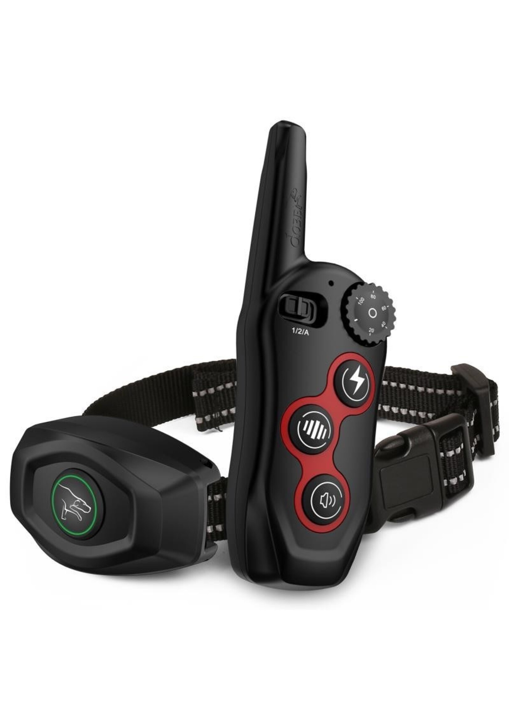 Dobe DOBE Hondentrainingshalsband - 2-in-1 oplaadbare externe hondenschok Automatische anti-blafhalsband met 3 trainingsmodi, pieptoon, trillingen, schokken 100% waterdicht, bereik tot 300 meter voor kleine, middelgrote en grote honden VOOR 1 HOND