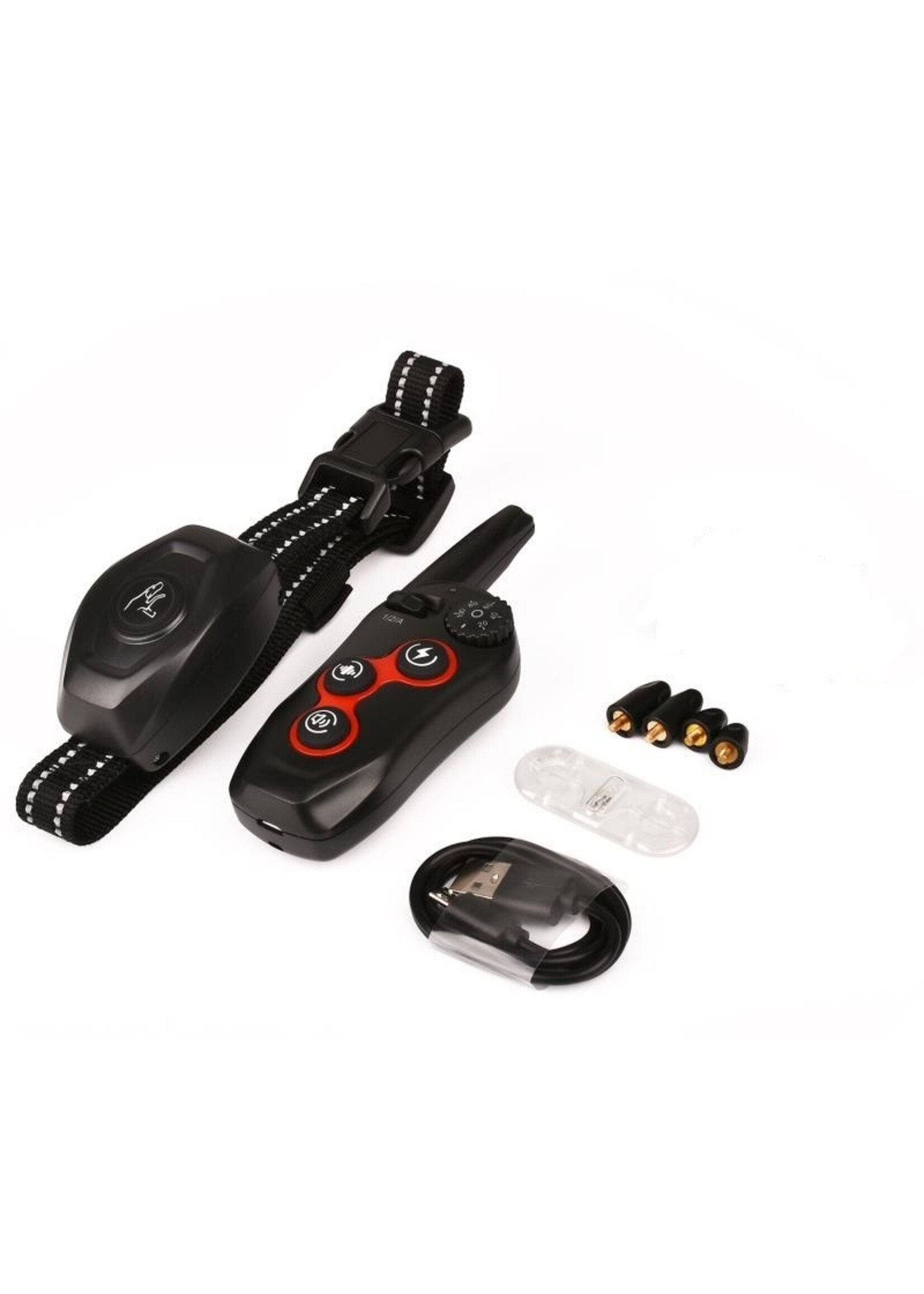 Dobe DOBE Hondentrainingshalsband - 2-in-1 oplaadbare externe hondenschok Automatische anti-blafhalsband met 3 trainingsmodi, pieptoon, trillingen, schokken 100% waterdicht, bereik tot 300 meter voor kleine, middelgrote en grote honden VOOR 1 HOND