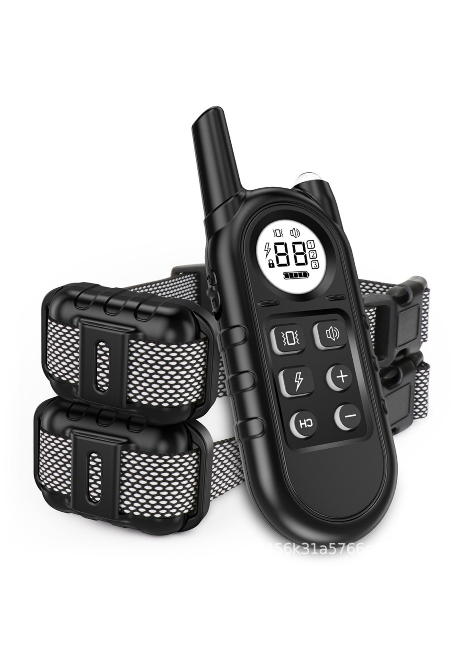 Honden Trainingshalsband waterdicht, met afstandsbediening, blafcontrole voor 1/2 honden