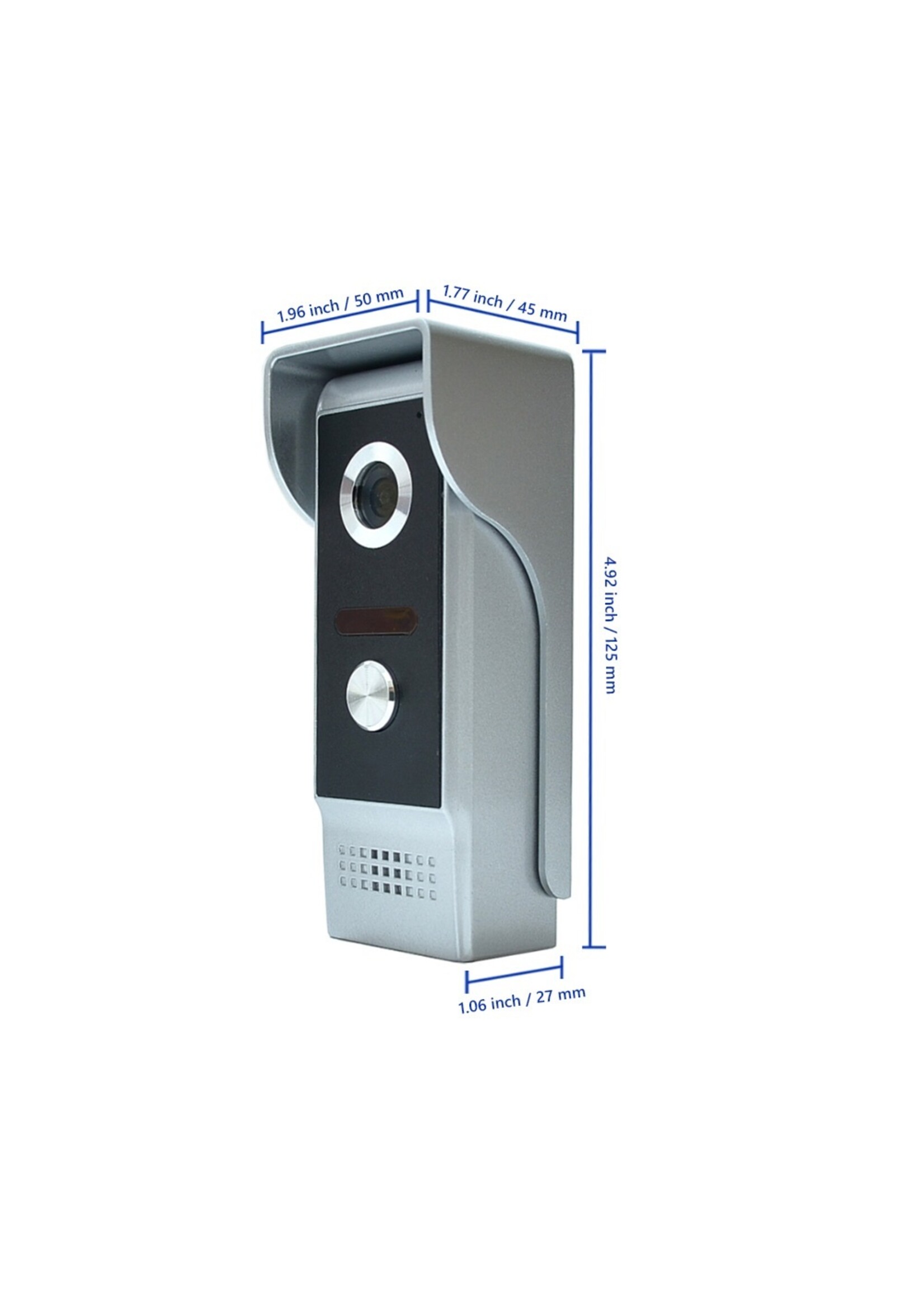 7 Inch Video Deurtelefoon Deurbel Intercom Kit 1 camera 1 monitor Nachtzicht