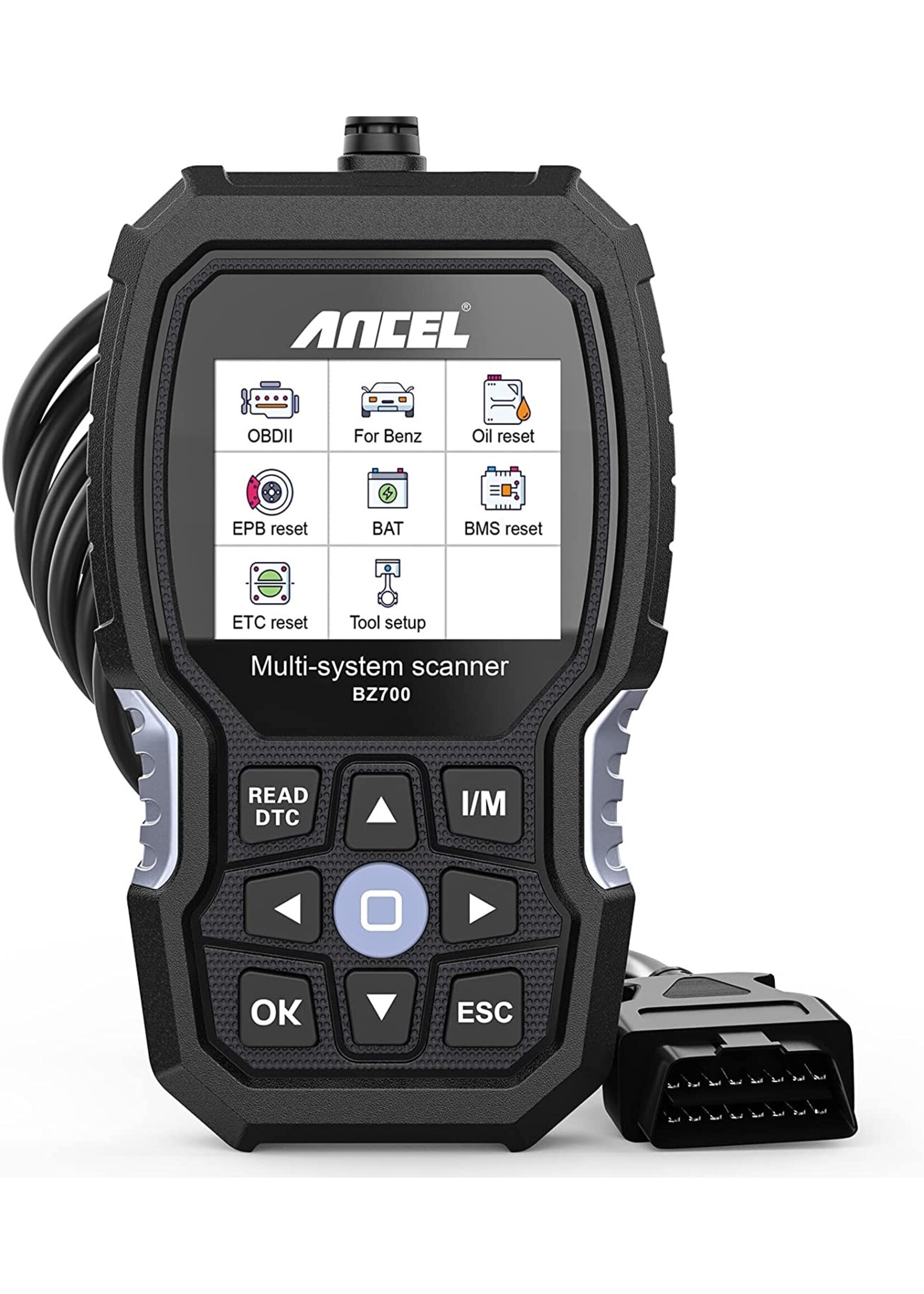 Ancel Ancel Bz700 Obd2 Scanner Voor Mercedes Benz.  All Systeem Abs Srs Airbag Sas Tpms Reset Auto Diagnostisch Gereedschap Motor OBD Code Lezer