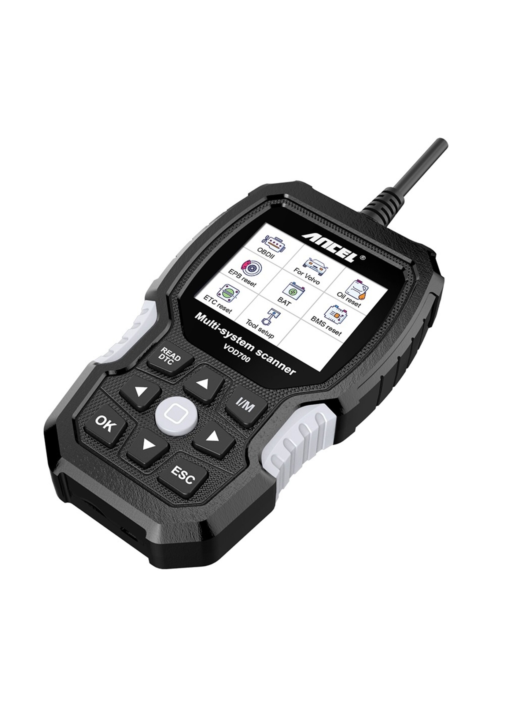 Ancel VOD700 OBD2 Scanner voor Volvo.  Auto Code Reader Diagnostic Scan Tool Abs Bloeden Injector Olie Etc Bms Epb Tpms dpf Reset