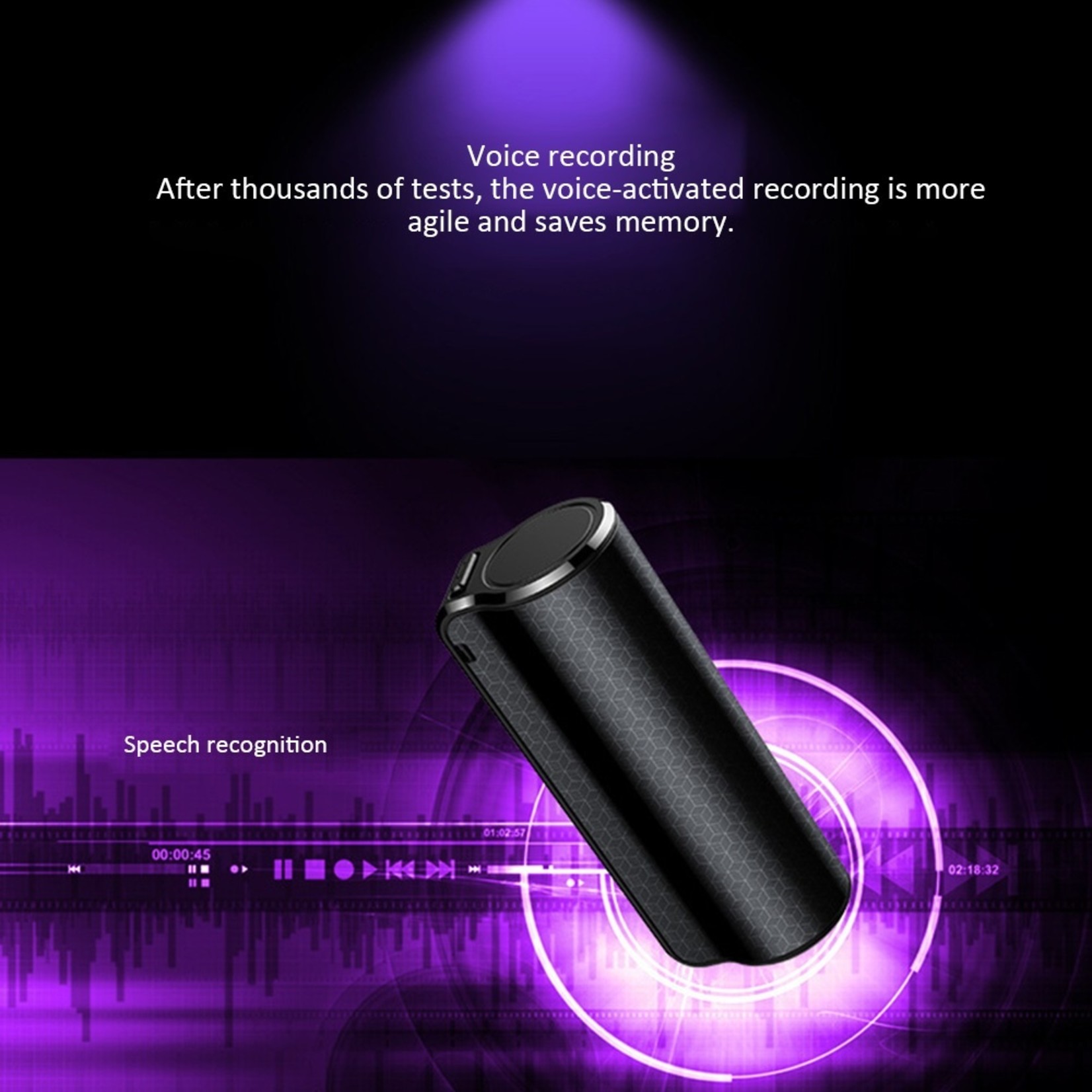 Mini Audio Recorder 600 Uur Opname 16Gb 32Gb