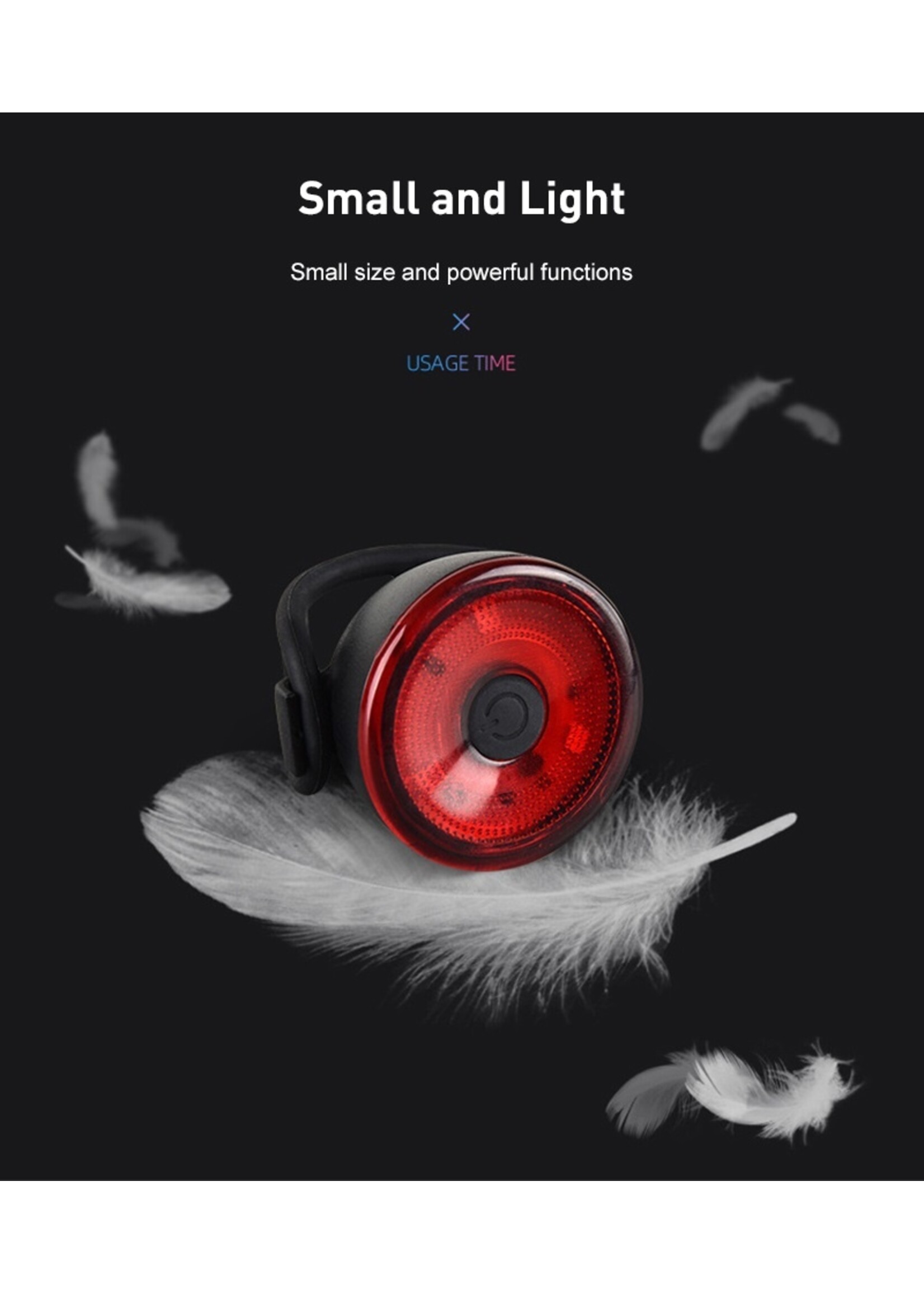 Fiets Voor/Achterlicht Rem Veiligheidswaarschuwing Light Fiets Accessoires met Batterij