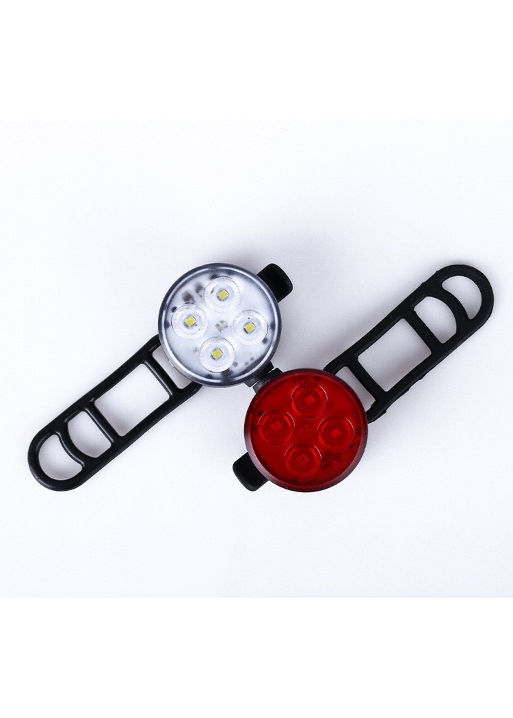 Led fiets voor/achterlicht oplaadbare usb fietsverlichting waterdicht fietsen licht knipperend licht voor rijden voor/achterlamp