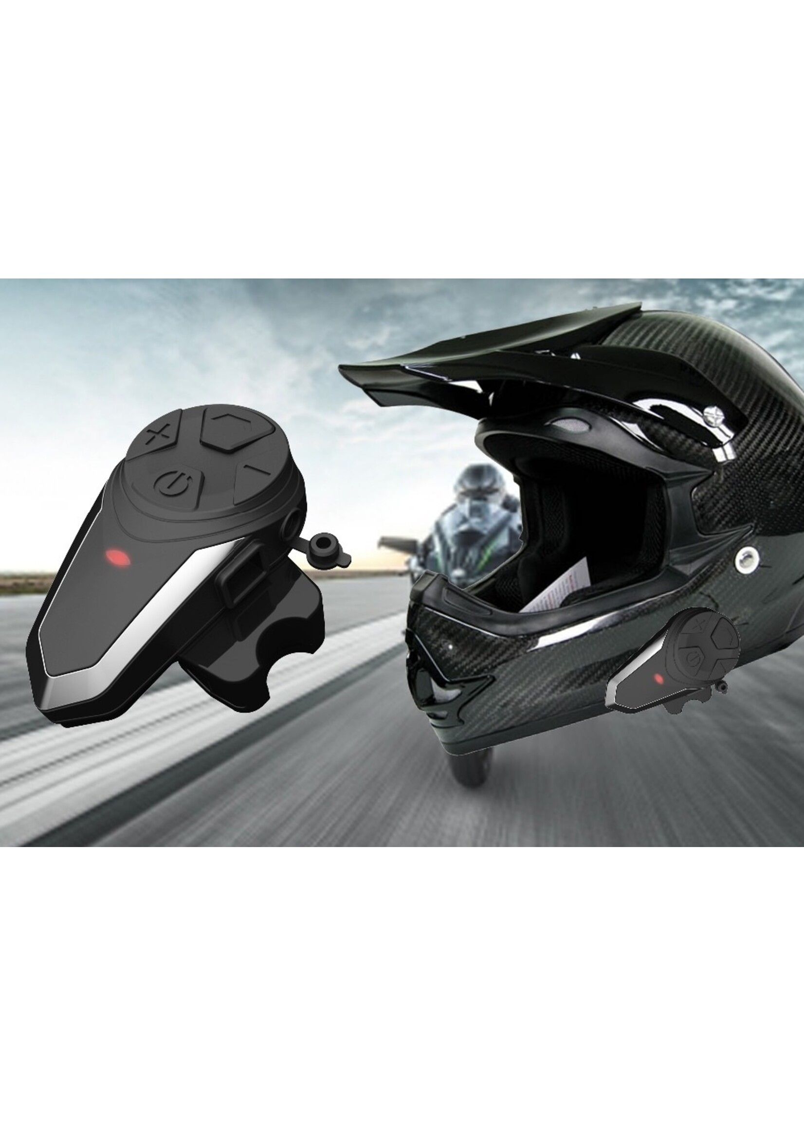 BT-S3 Multi Interphone Headset 1000M Motorfiets Bluetooth Helm Intercom Intercomunicator Interphones Headset