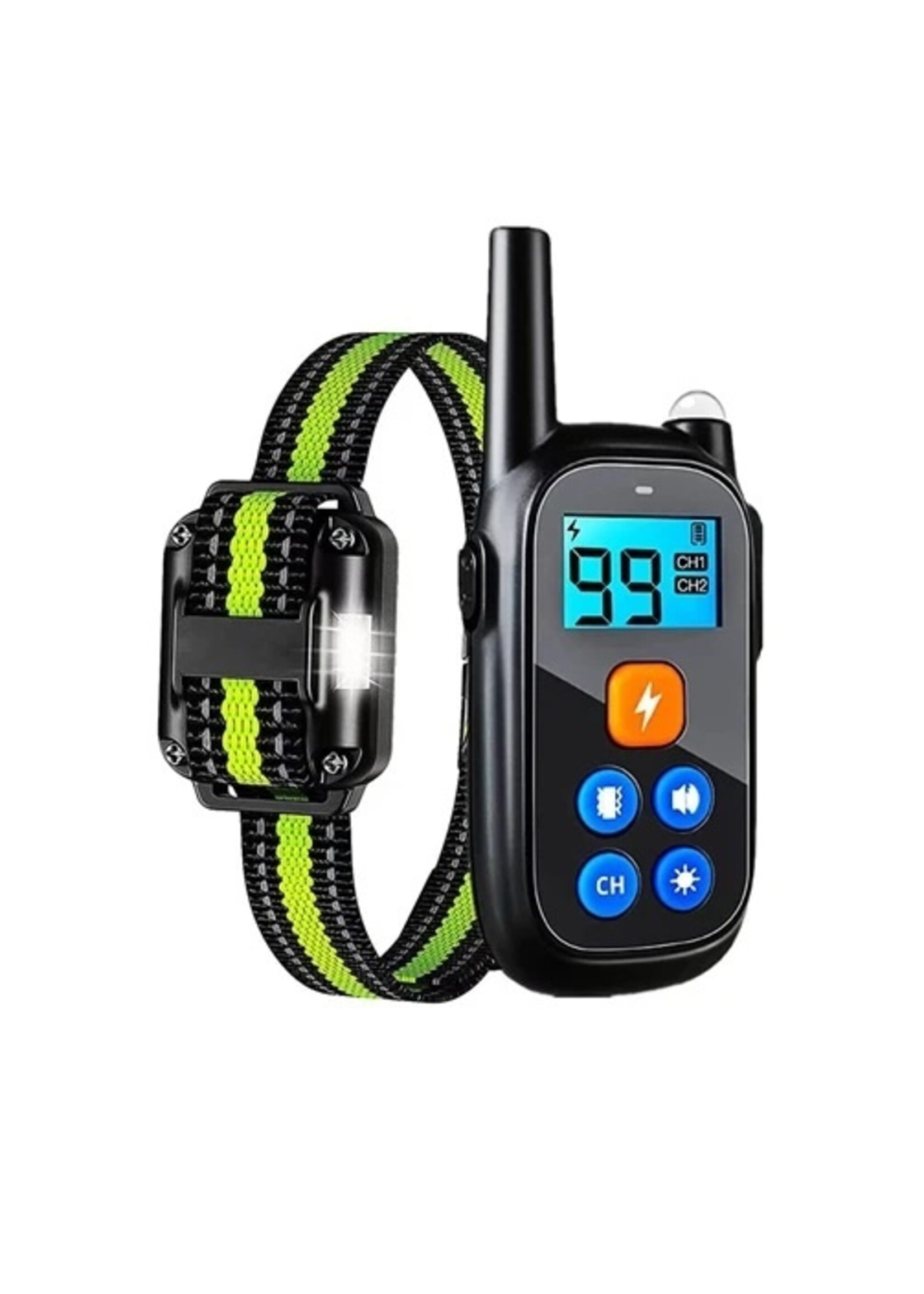 Hondentrainingshalsband Waterdichte elektronische hondenschokhalsband met extern piepsignaal en trillicht voor kleine, middelgrote en grote honden