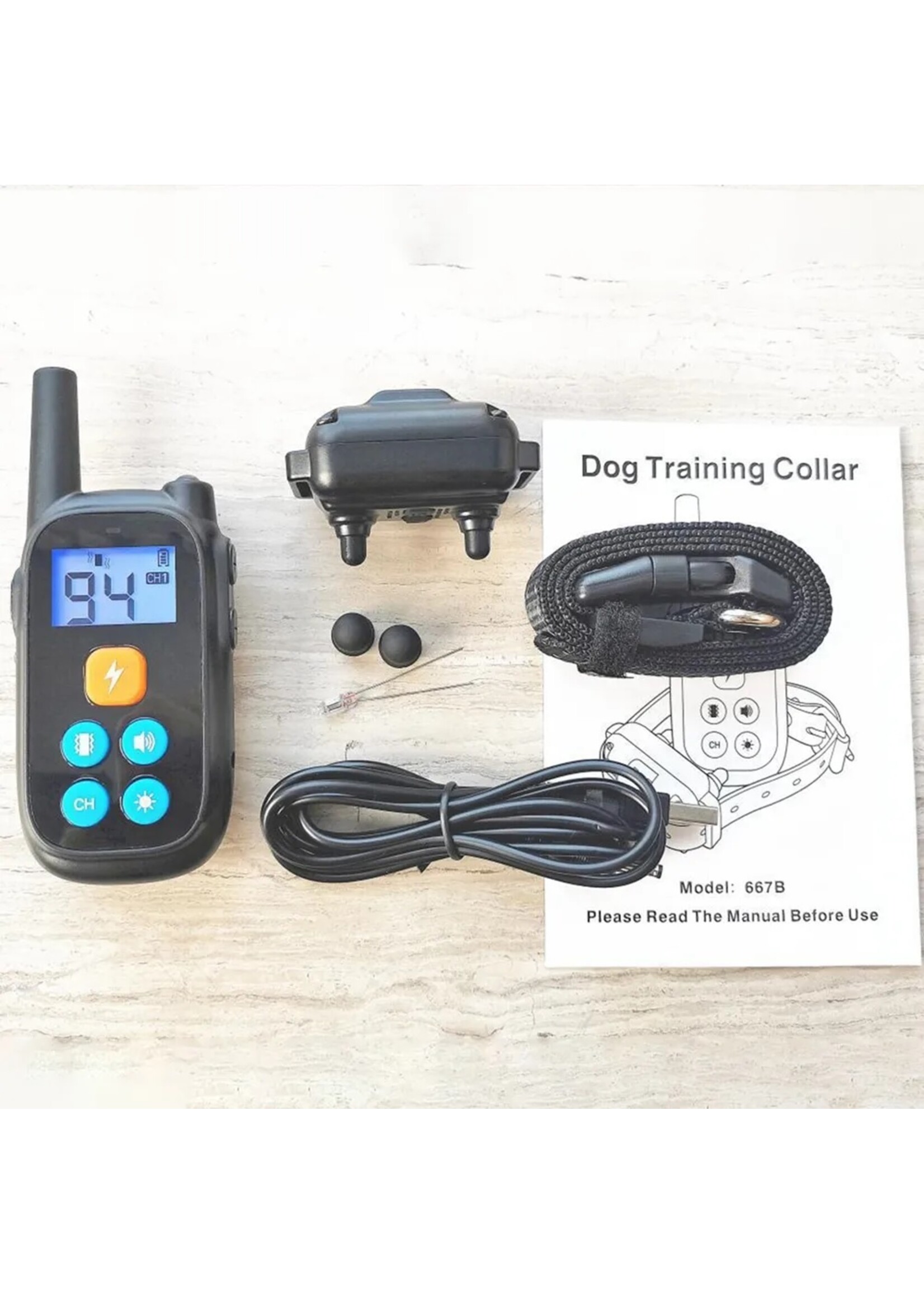 Hondentrainingshalsband Waterdichte elektronische hondenschokhalsband met extern piepsignaal en trillicht voor kleine, middelgrote en grote honden