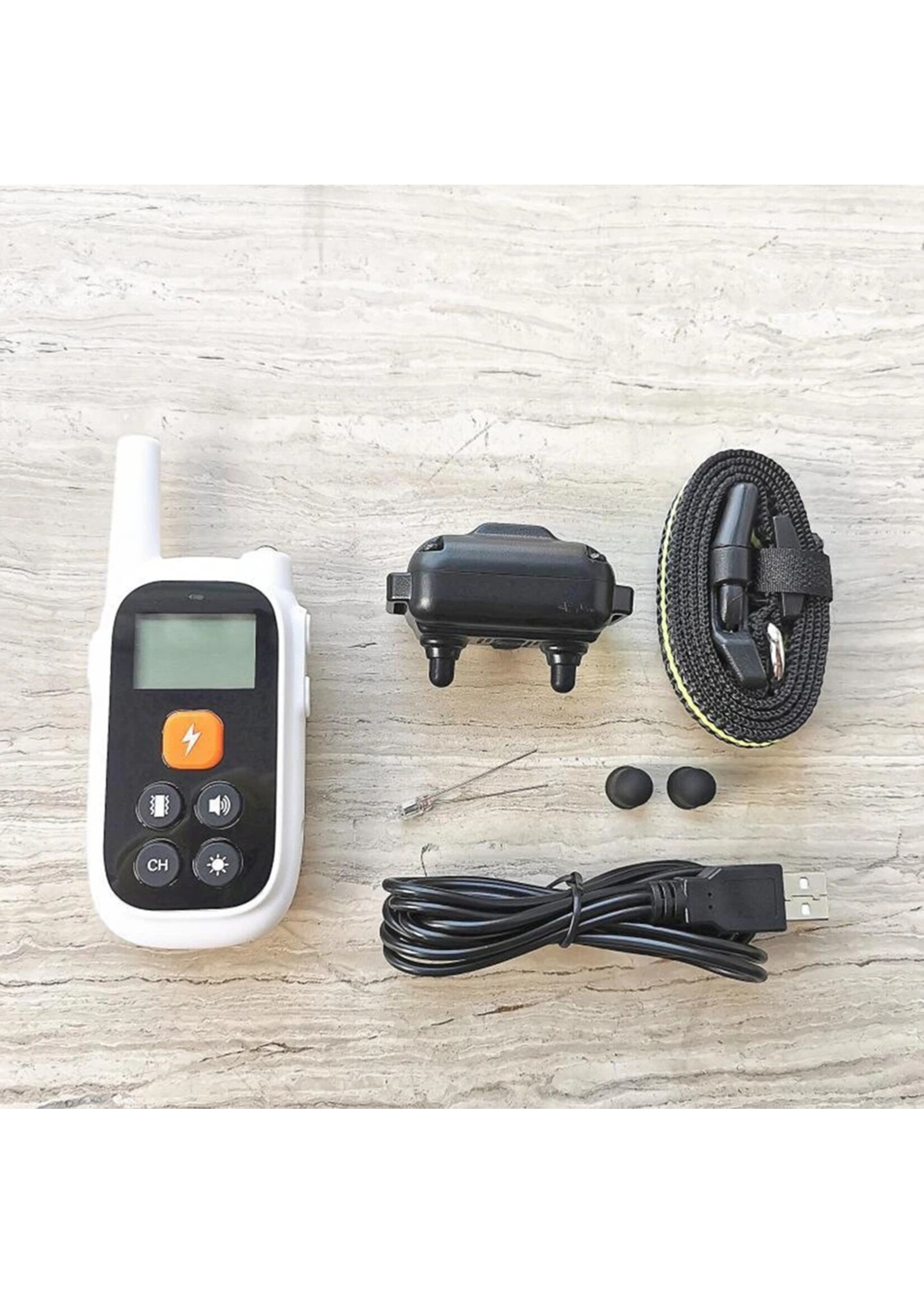Hondentrainingshalsband Waterdichte elektronische hondenschokhalsband met extern piepsignaal en trillicht voor kleine, middelgrote en grote honden
