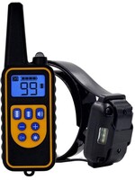 (Geen Schok) Trainingshalsband - waterbestendig - trilling/licht/geluid - 300 m bereik voor 1 hond