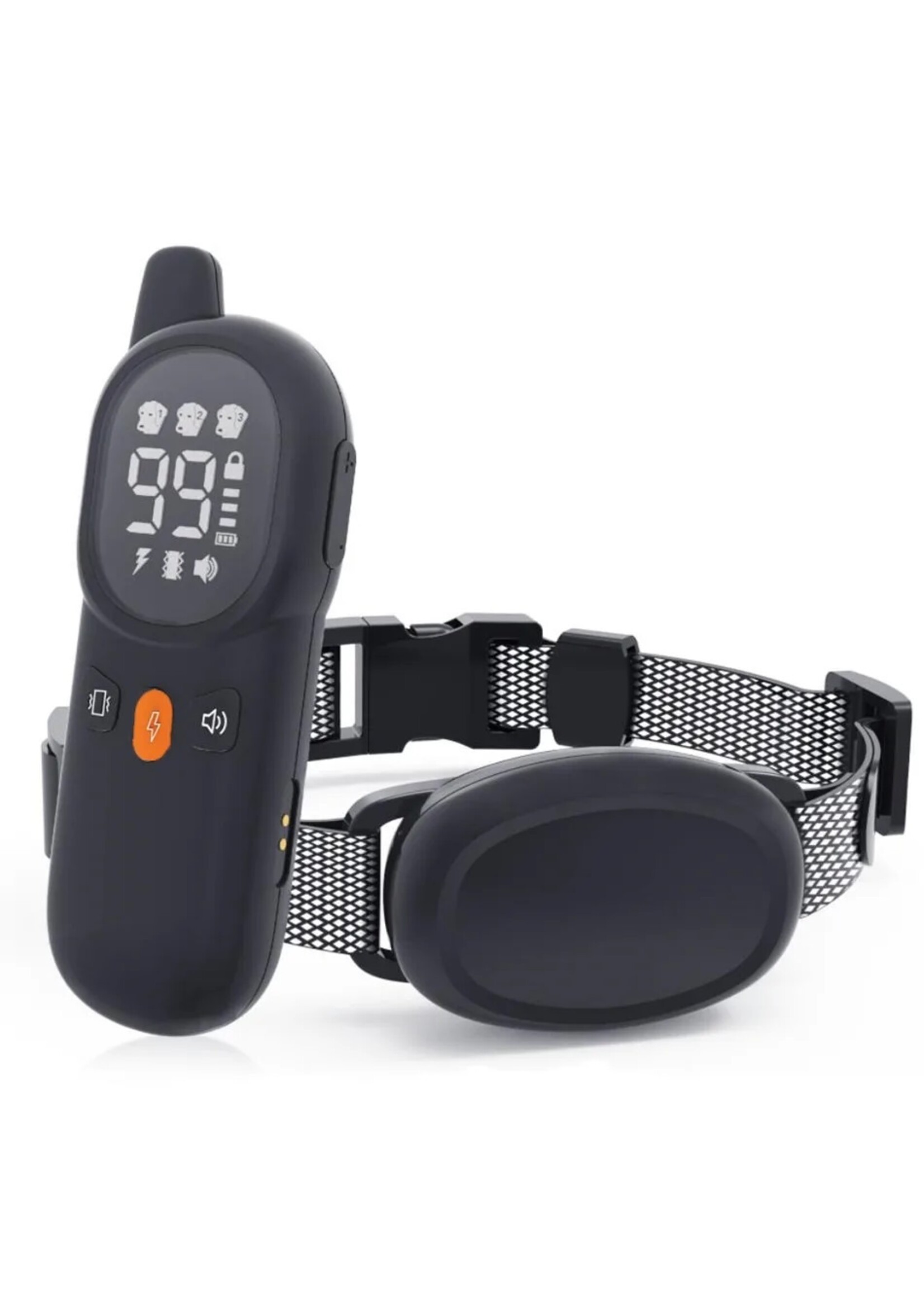 300m Afstandsbediening elektrische hondentrainingshalsband huisdier waterdicht oplaadbaar met LCD-scherm voor schok-trillingen geluid 433 MHz