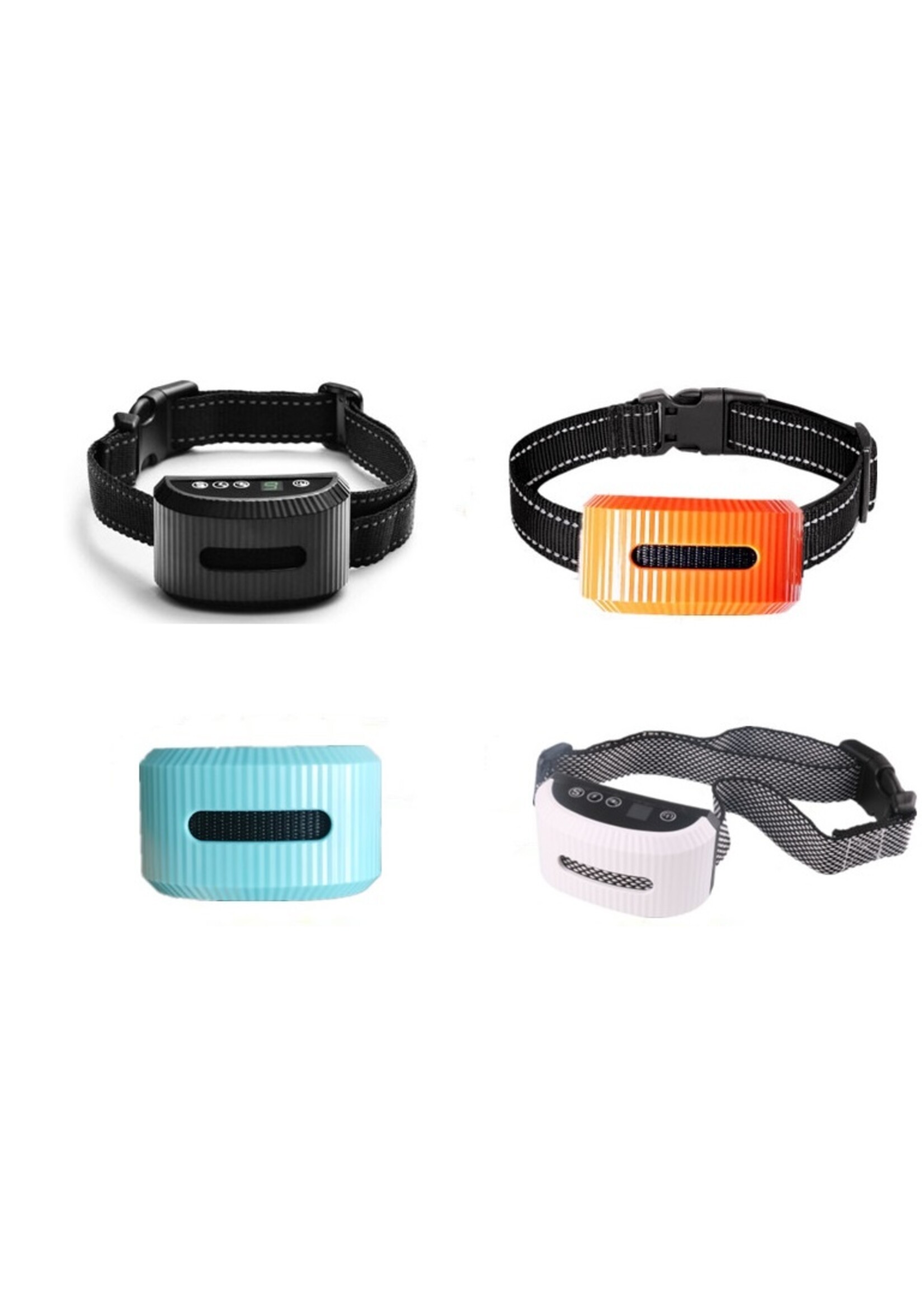 Honden Halsband Anti-blafbeheersing Waterdichte oplaadbare hondentraining accessoires Anti-blaffen voor honden Trainingshalsbanden