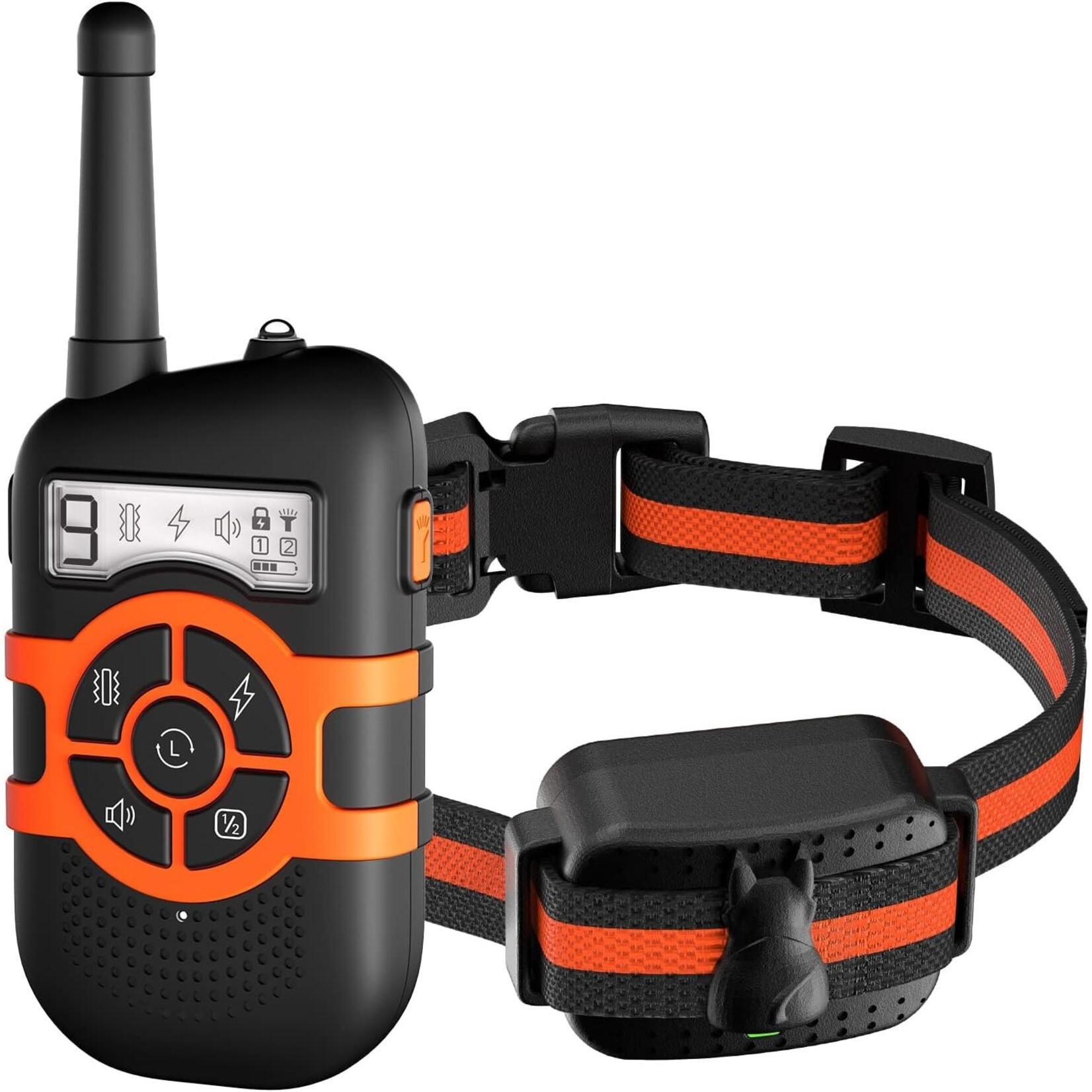 Honden Trainingshalsbanden met vergrendelknop om onbedoelde bediening te voorkomen. Elektronische schokhalsband Waterdichte oplaadbare batterij tot 250 meter afstandsbedieningsbereik