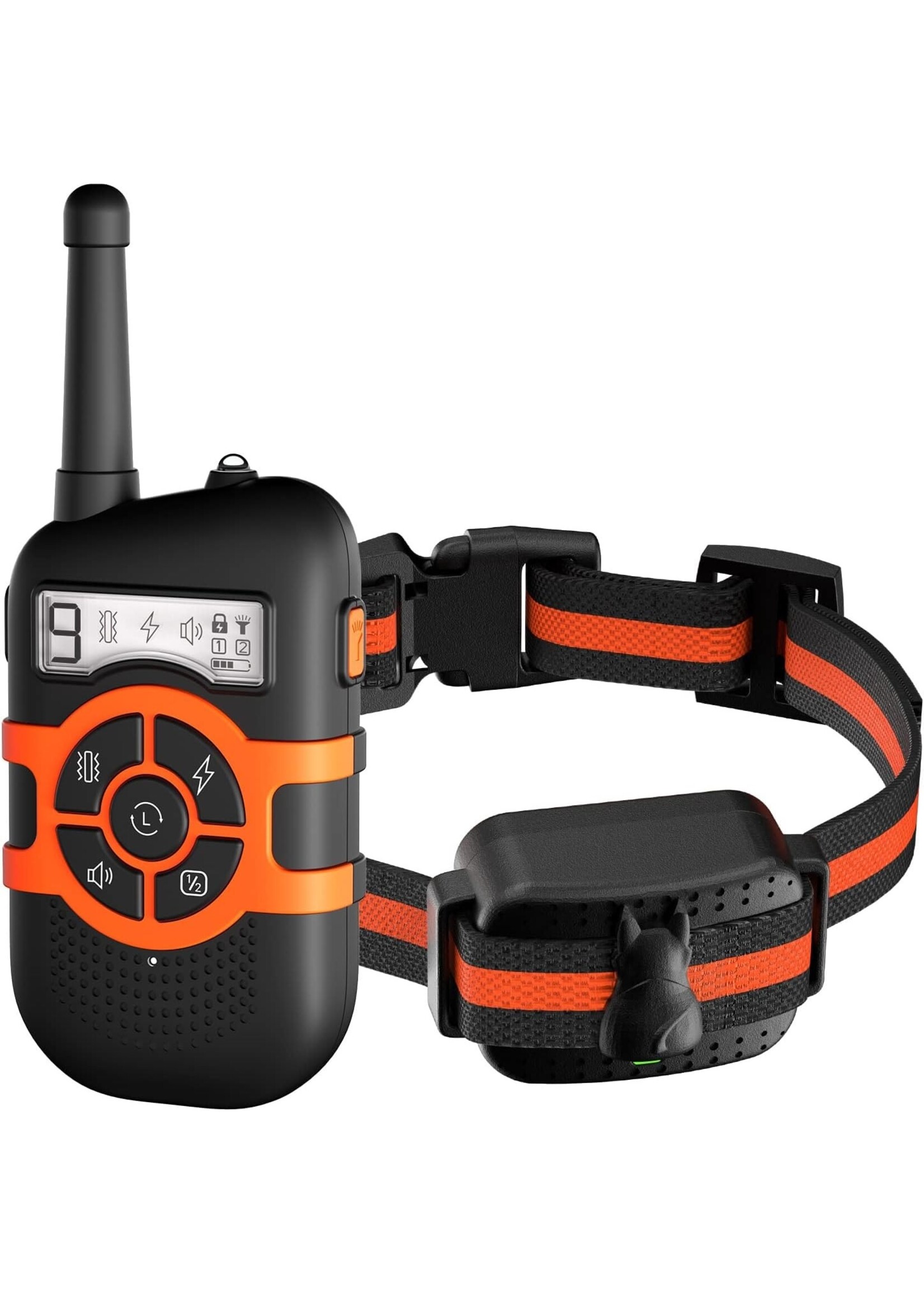 Honden Trainingshalsbanden met vergrendelknop om onbedoelde bediening te voorkomen. Elektronische schokhalsband Waterdichte oplaadbare batterij tot 250 meter afstandsbedieningsbereik