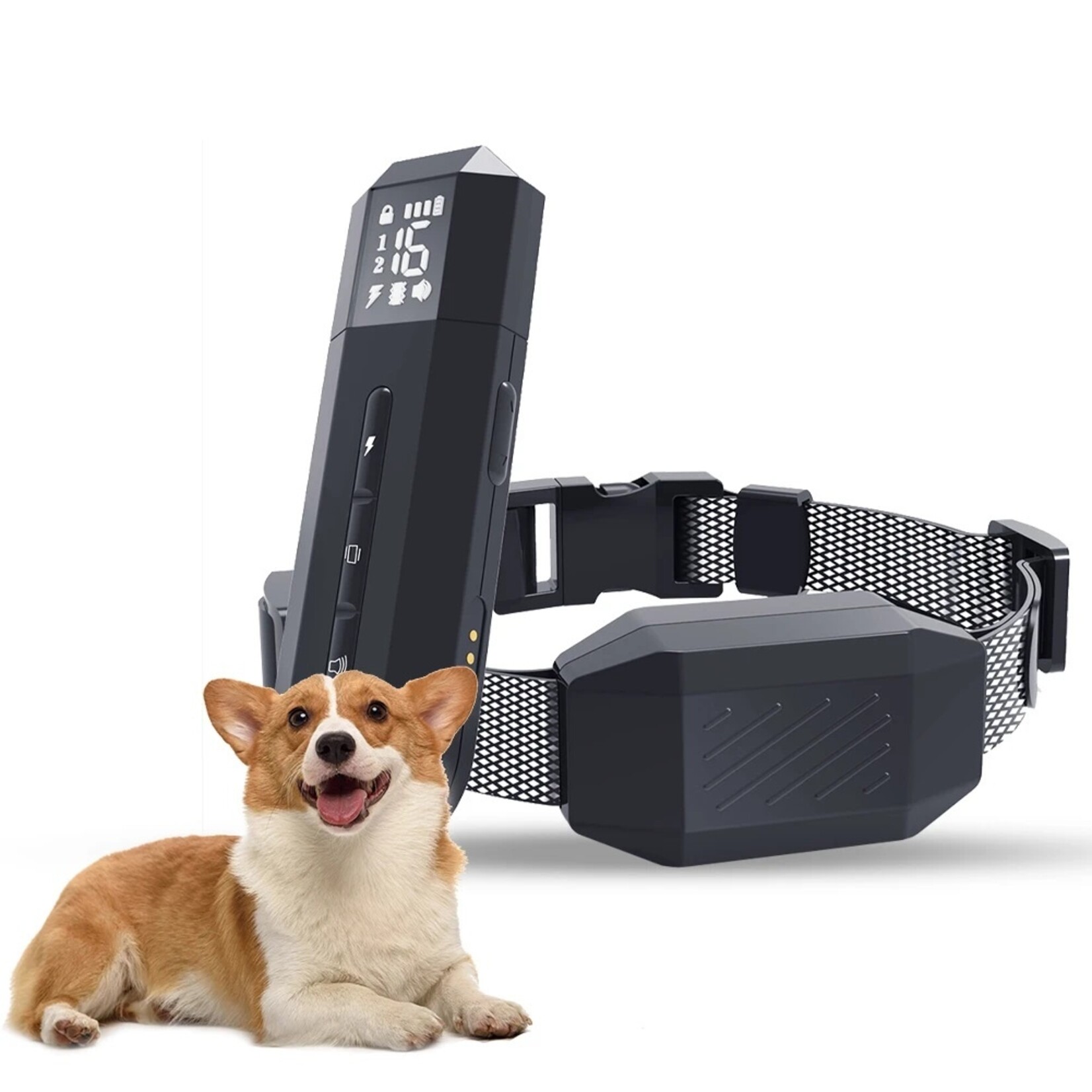 400M elektrische hondentrainingshalsband Waterdichte hondenblafcontrolehalsband Oplaadbare afstandsbediening Geluidsvibratie Schok Verstelbaar voor kleine/middelgrote/grote honden