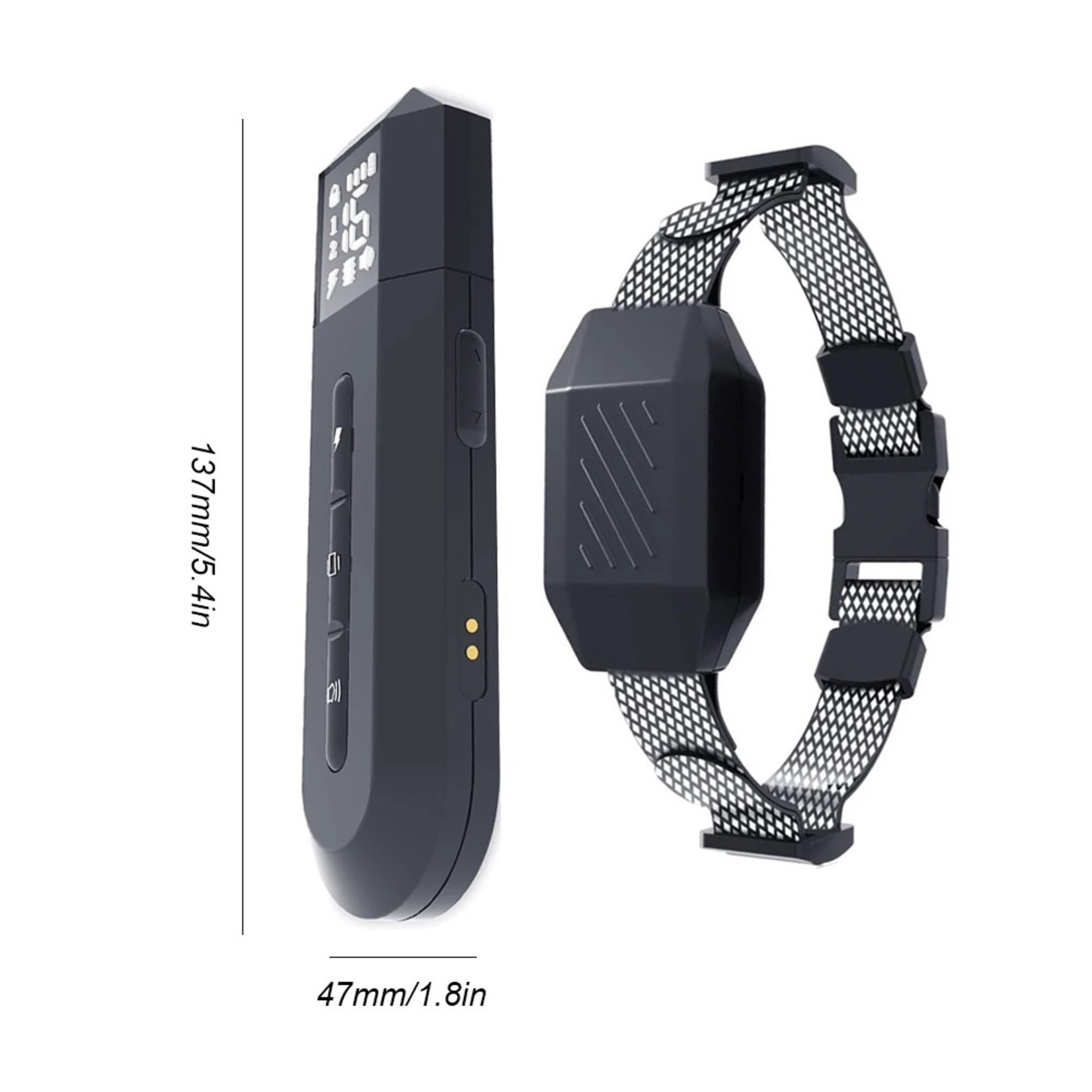 400M elektrische hondentrainingshalsband Waterdichte hondenblafcontrolehalsband Oplaadbare afstandsbediening Geluidsvibratie Schok Verstelbaar voor kleine/middelgrote/grote honden