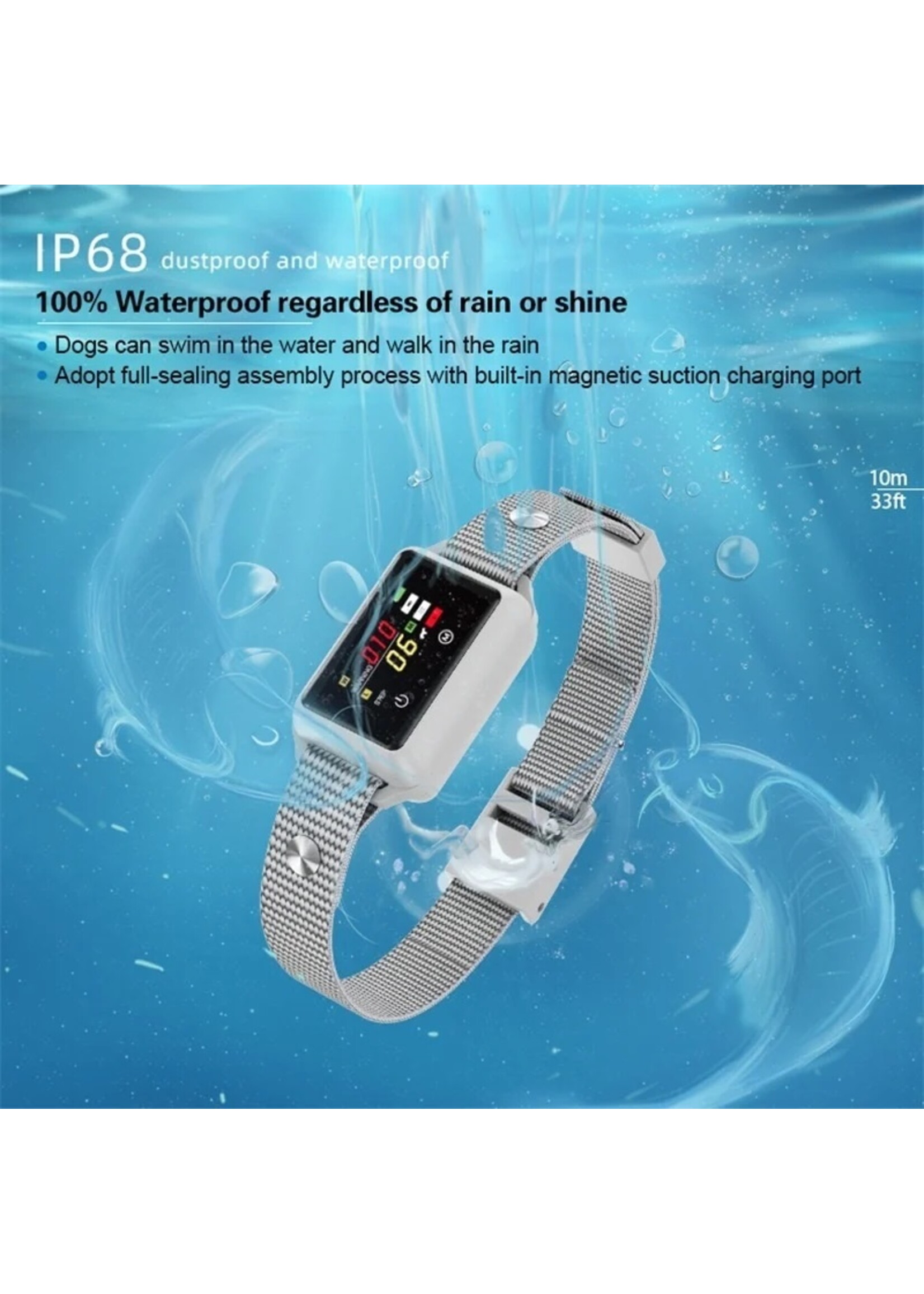 Ultramoderne Automatische Anti-Blafband BOB-800 met touchscreen en data check na gebruik – waterproof