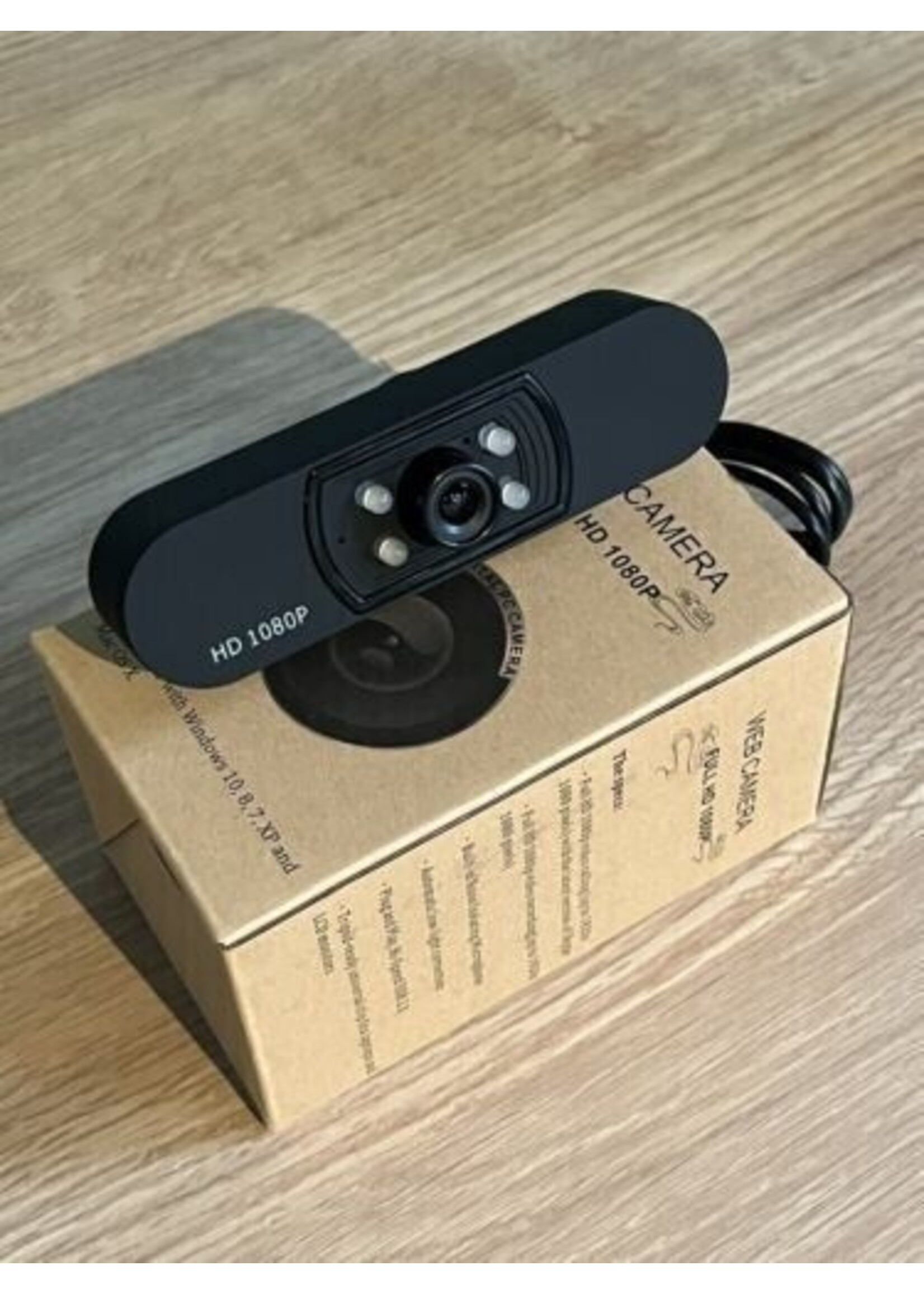 USB webcam H800 HD 1080P camera LED-licht nachtzicht autofocus Ingebouwde digitale microfoon Drive-free met basis