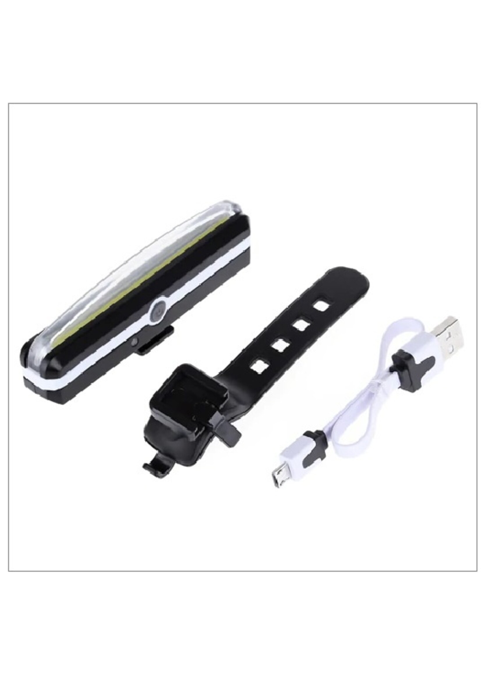 Fietsen Voorlicht USB Opladen Mountainbike COB Veiligheidswaarschuwingslamp Nachtrij lantaarn Fiets