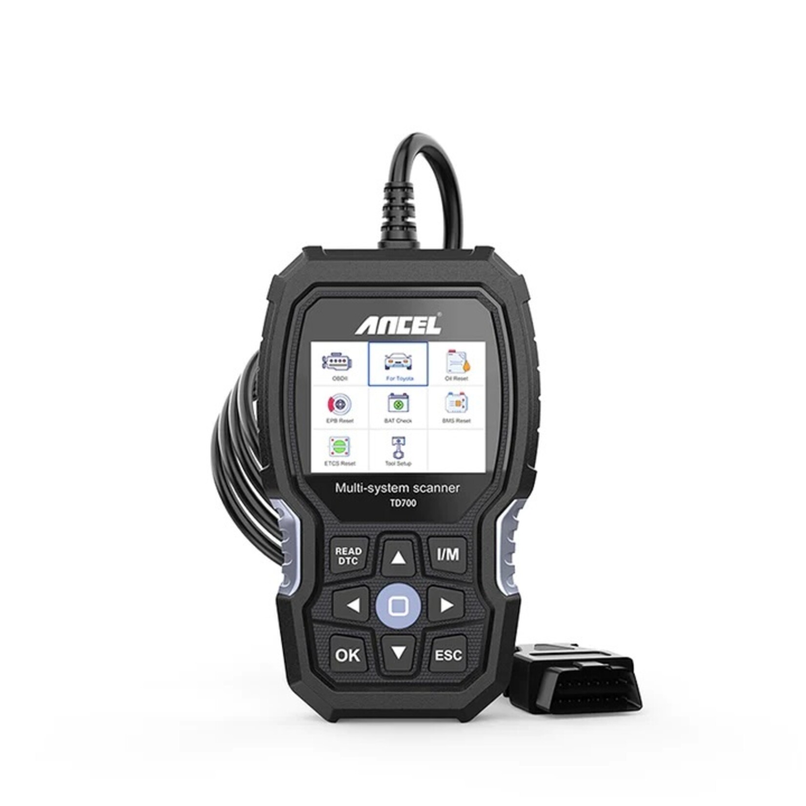 Ancel ANCEL TD700 OBD2 Scanner voor Toyota/Lexus/Scion Alle Systeem Transmissie TPMS Opnieuw leren ABS Motor Auto Diagnostische Scan Tool