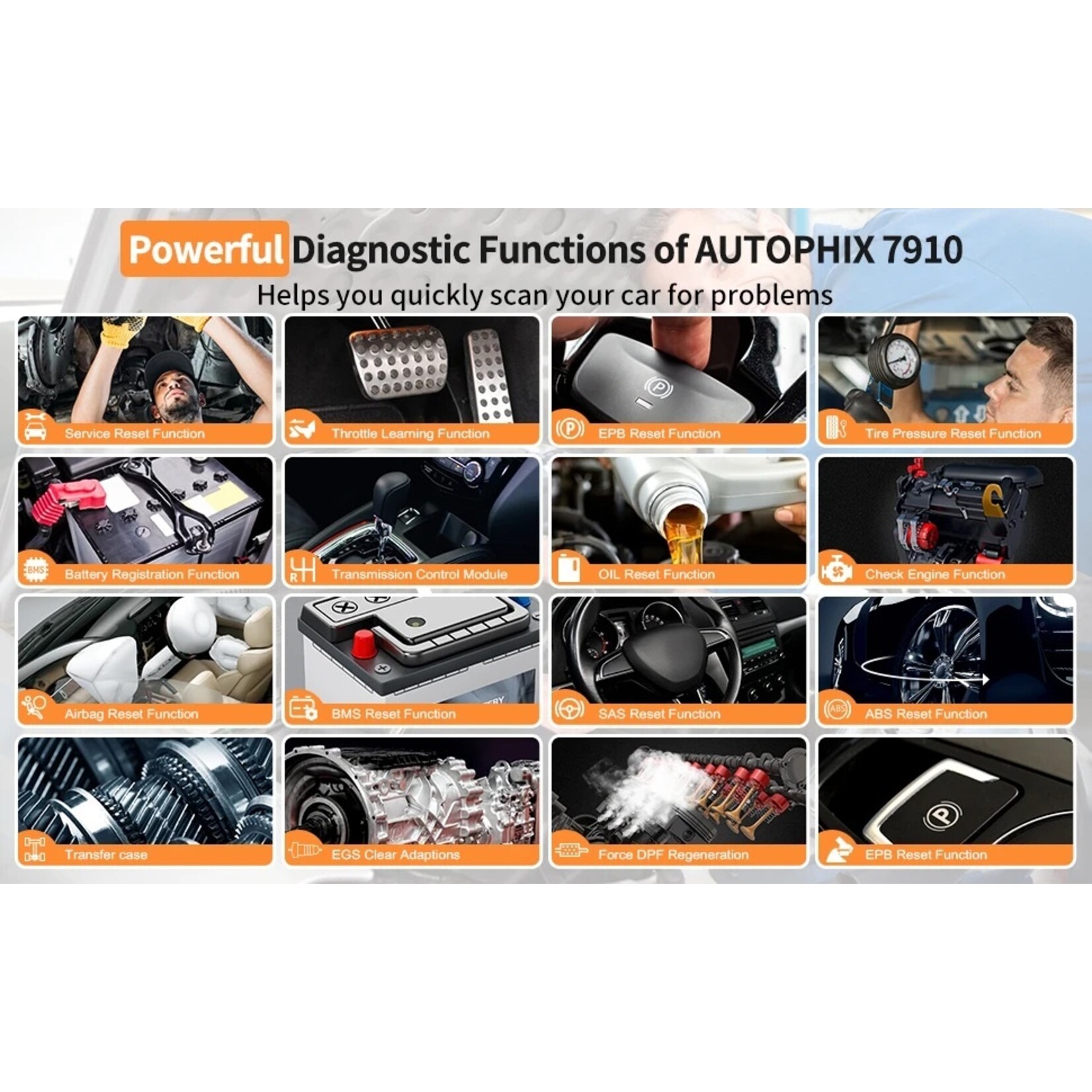 Autophix Autophix 7910 OBD2 Diagnostisch Scanner Voor BMW /Mini/Rolls Royce