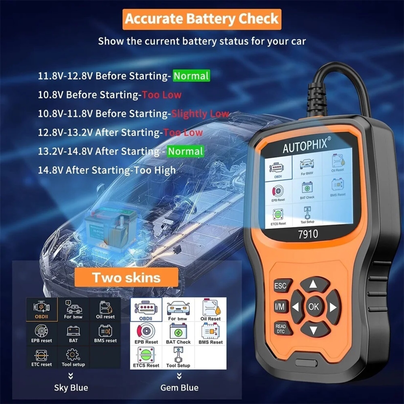 Autophix Autophix 7910 OBD2 Diagnostisch Scanner Voor BMW /Mini/Rolls Royce