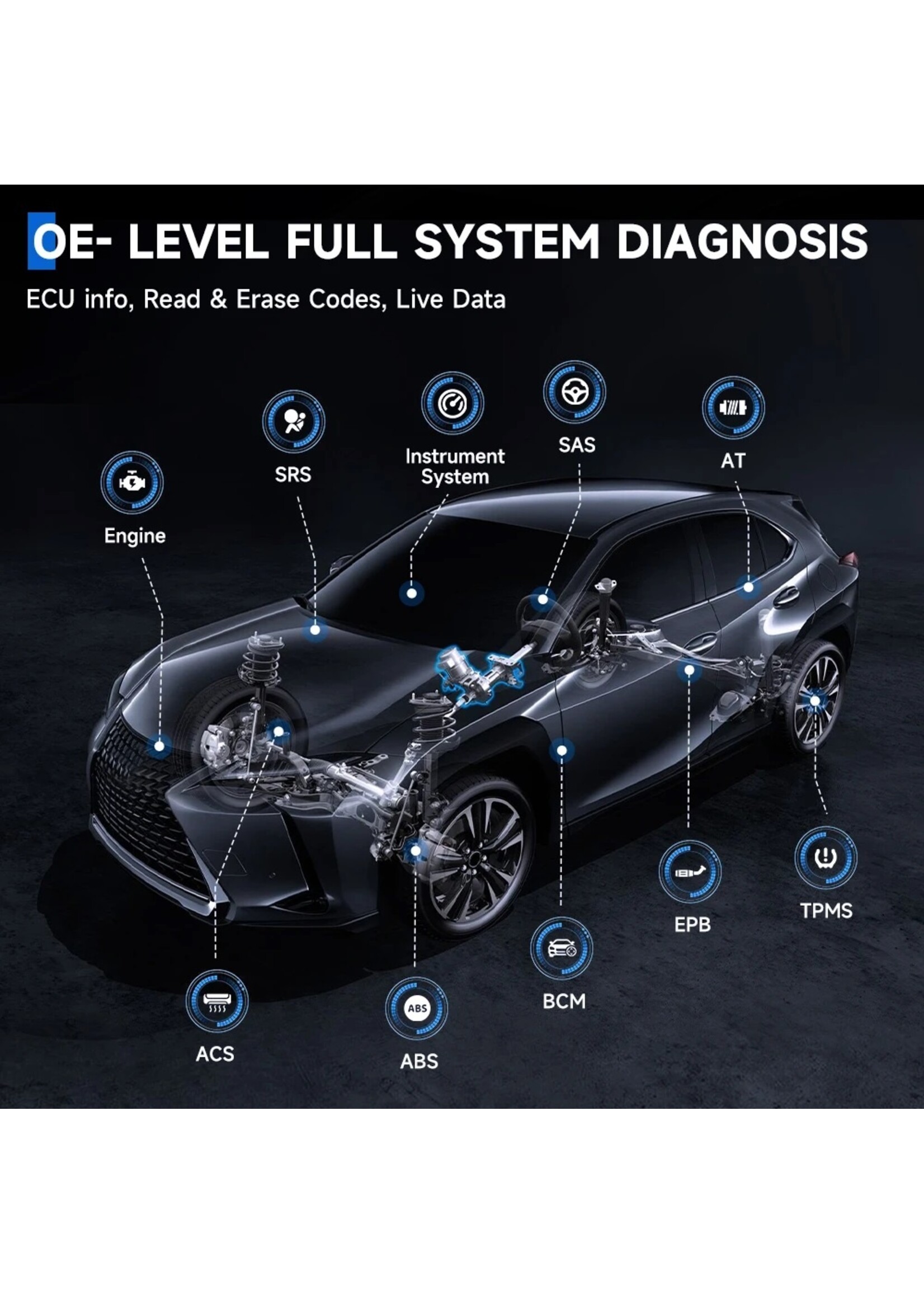 Ancel ANCEL FX5000 Professionele alles-in-één diagnostisch hulpmiddel voor alle merken