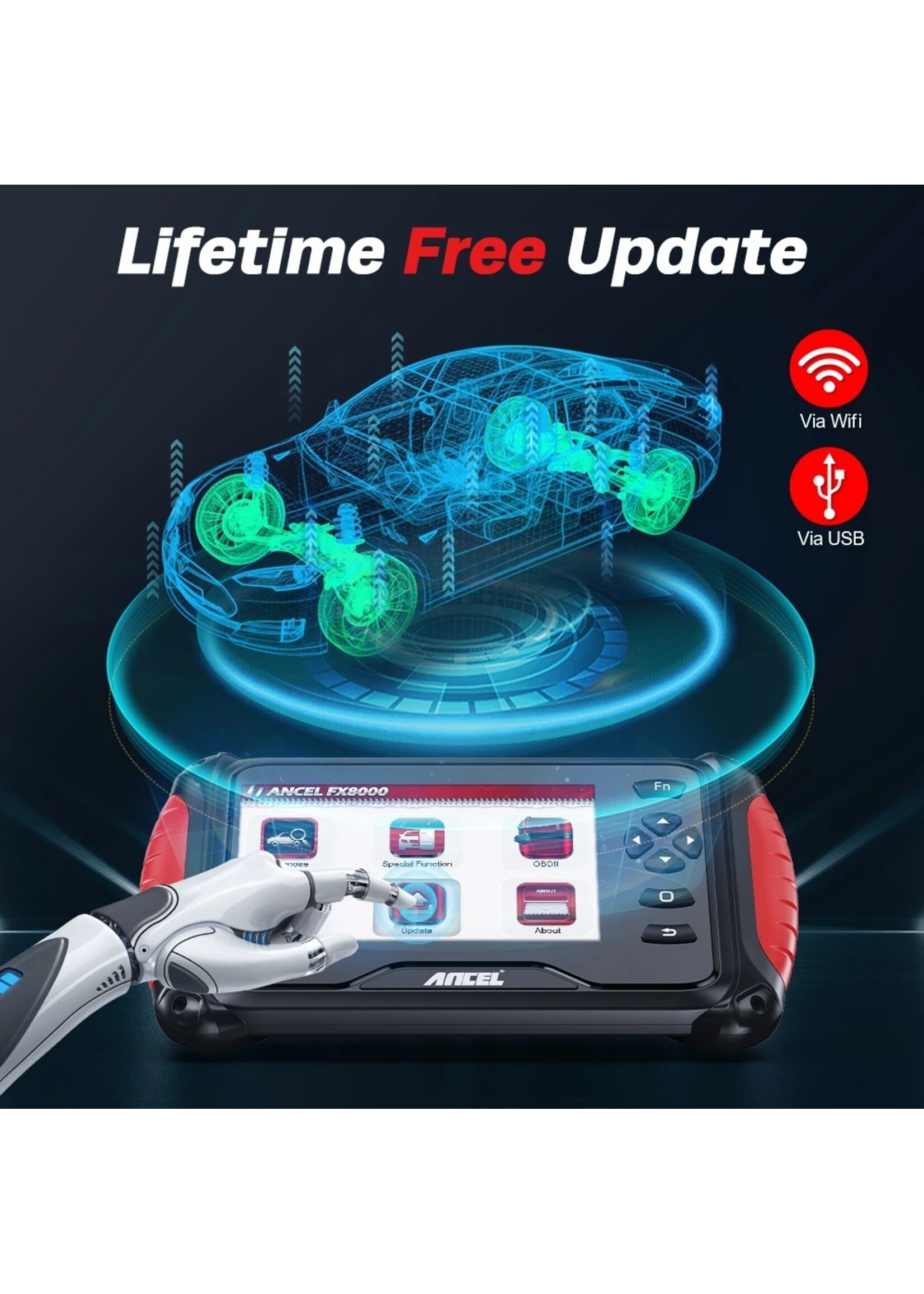Ancel ANCEL FX8000 Uw ultieme alles-in-één diagnostisch hulpmiddel voor alle merken