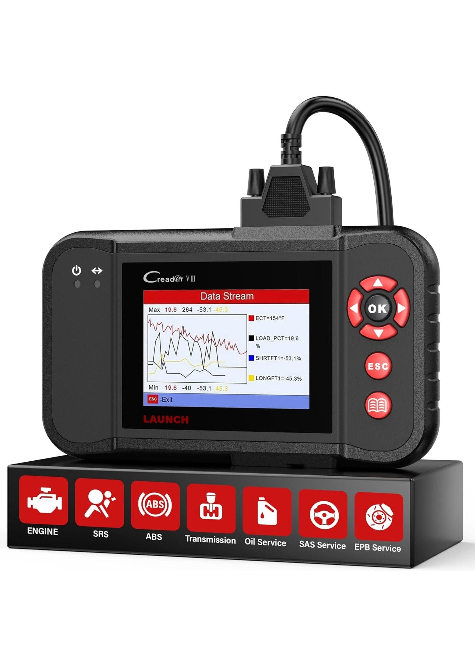 Launch LAUNCH Creader VIII Uitgebreide OBDII-codelezer