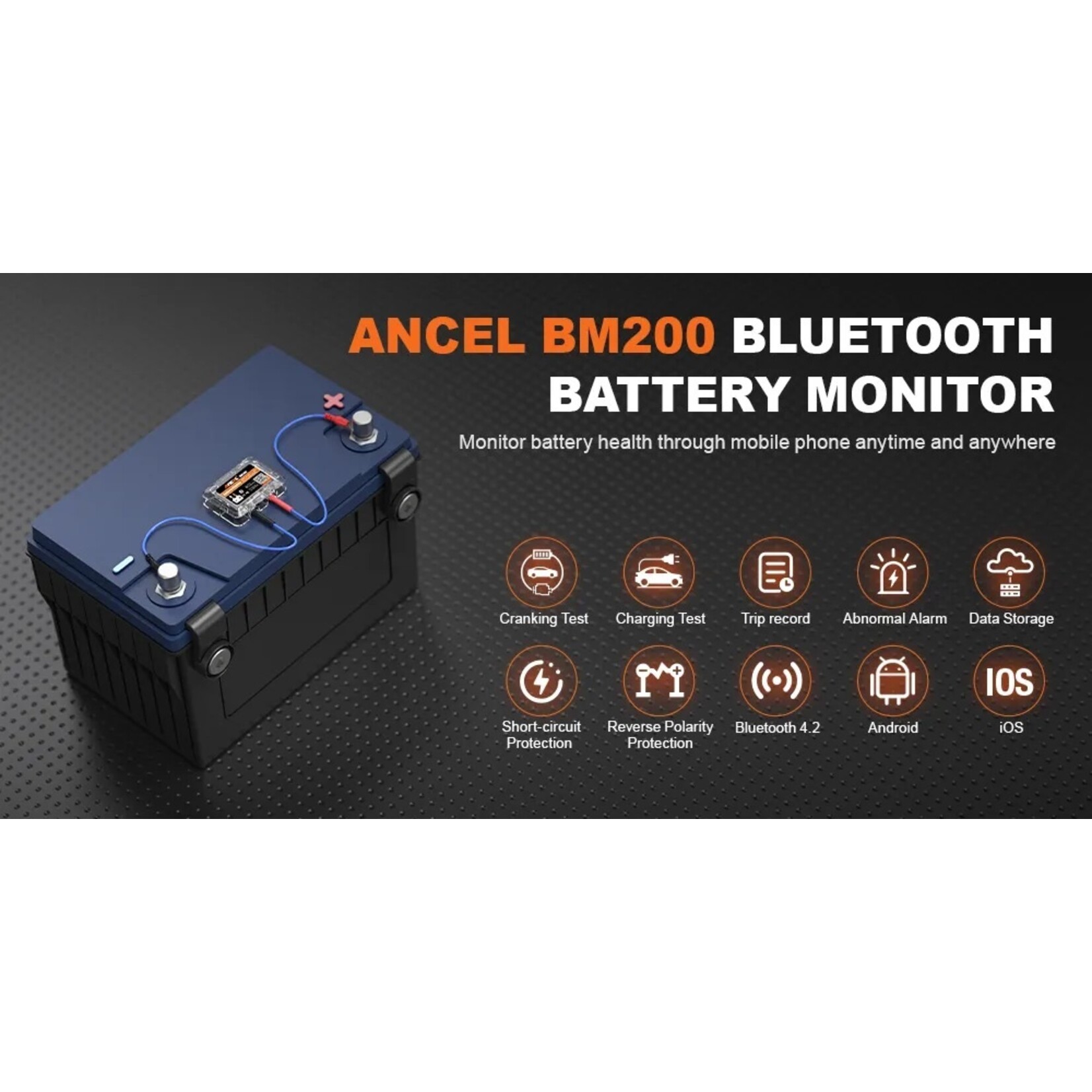 Ancel ANCEL BM200 12V Batterij Monitor