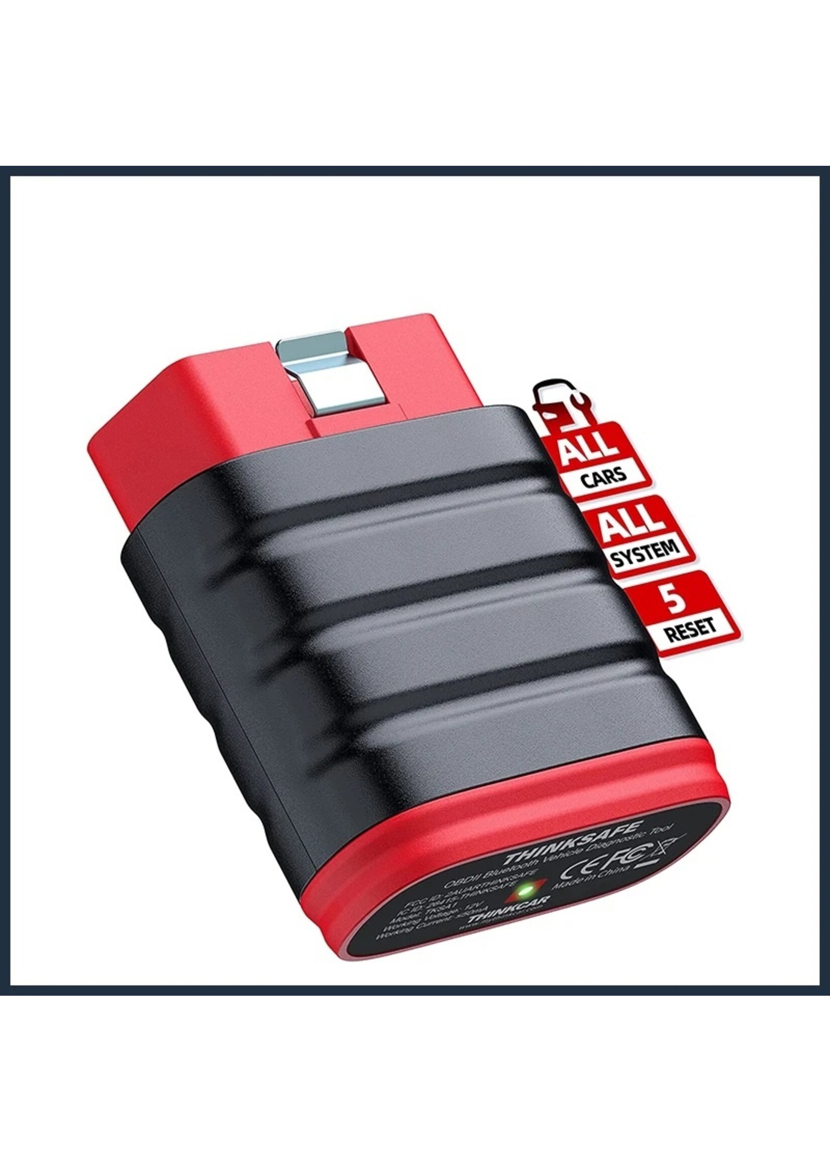 THINKCAR Thinkcar Thinksafe OBD2 Bluetooth Scanner – Volledige Systeemdiagnose en 5 Resetfuncties