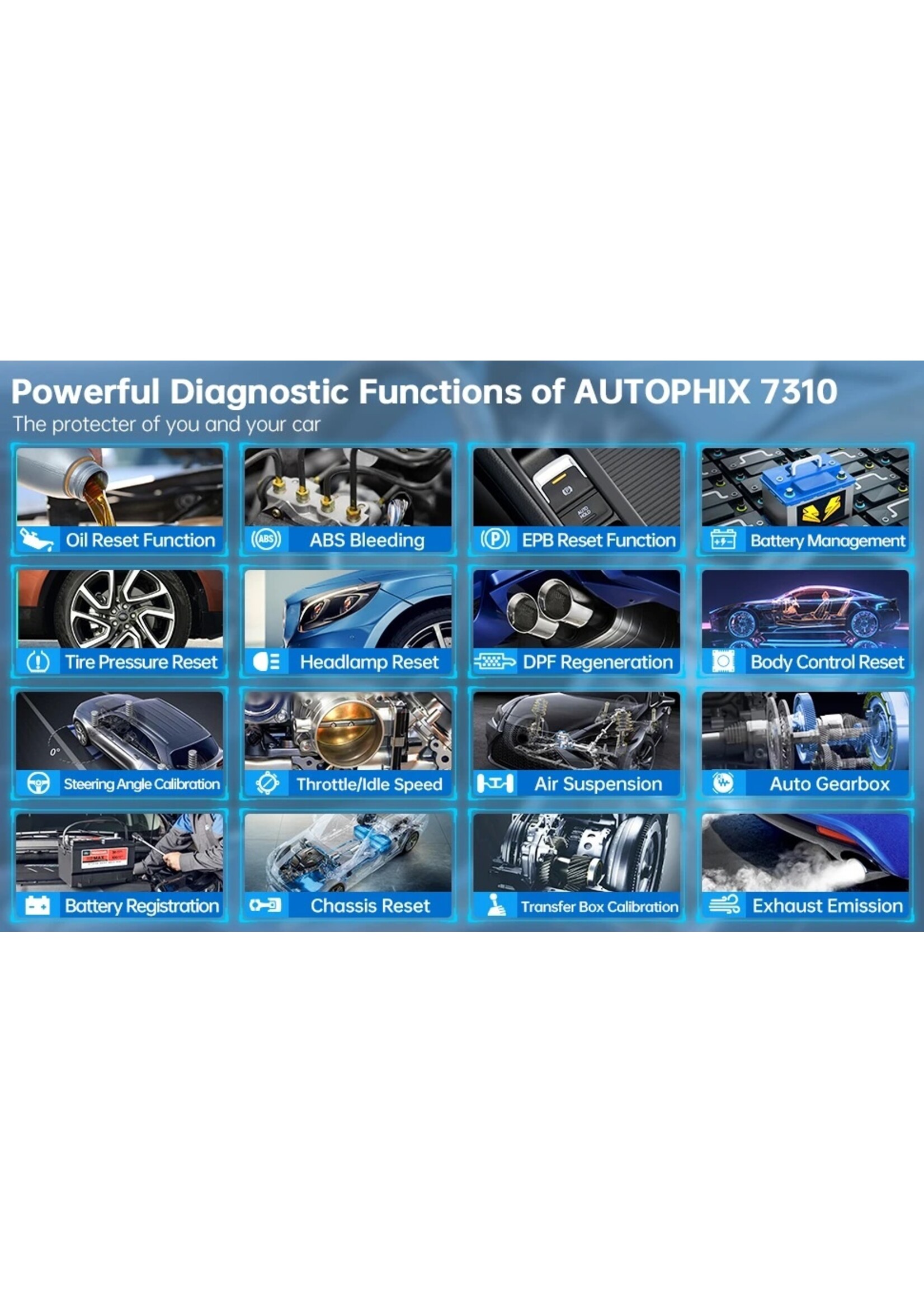 Autophix AUTOPHIX 7310 OBD2-scanner voor Land Rover en Jaguar