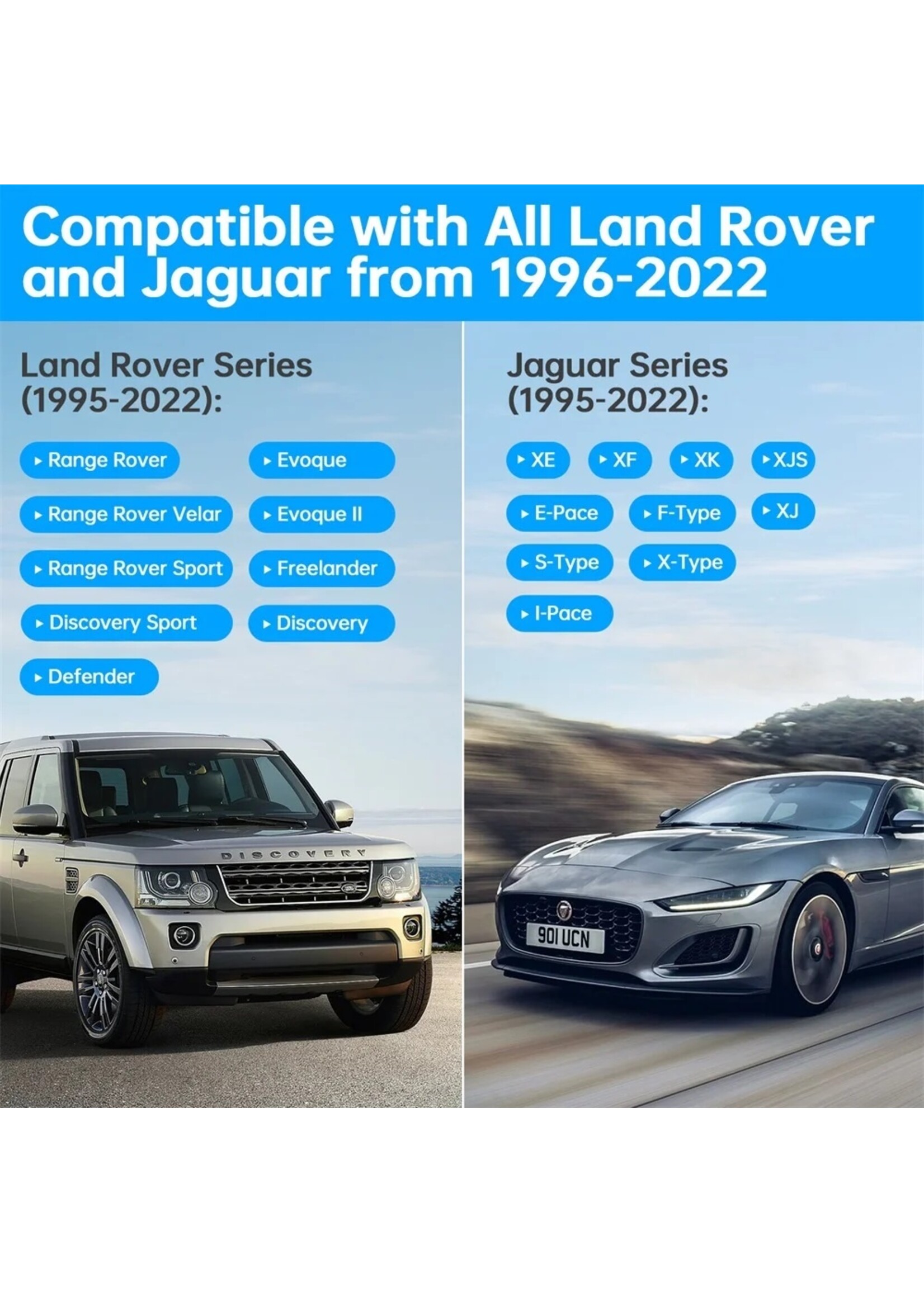 Autophix AUTOPHIX 7310 OBD2-scanner voor Land Rover en Jaguar