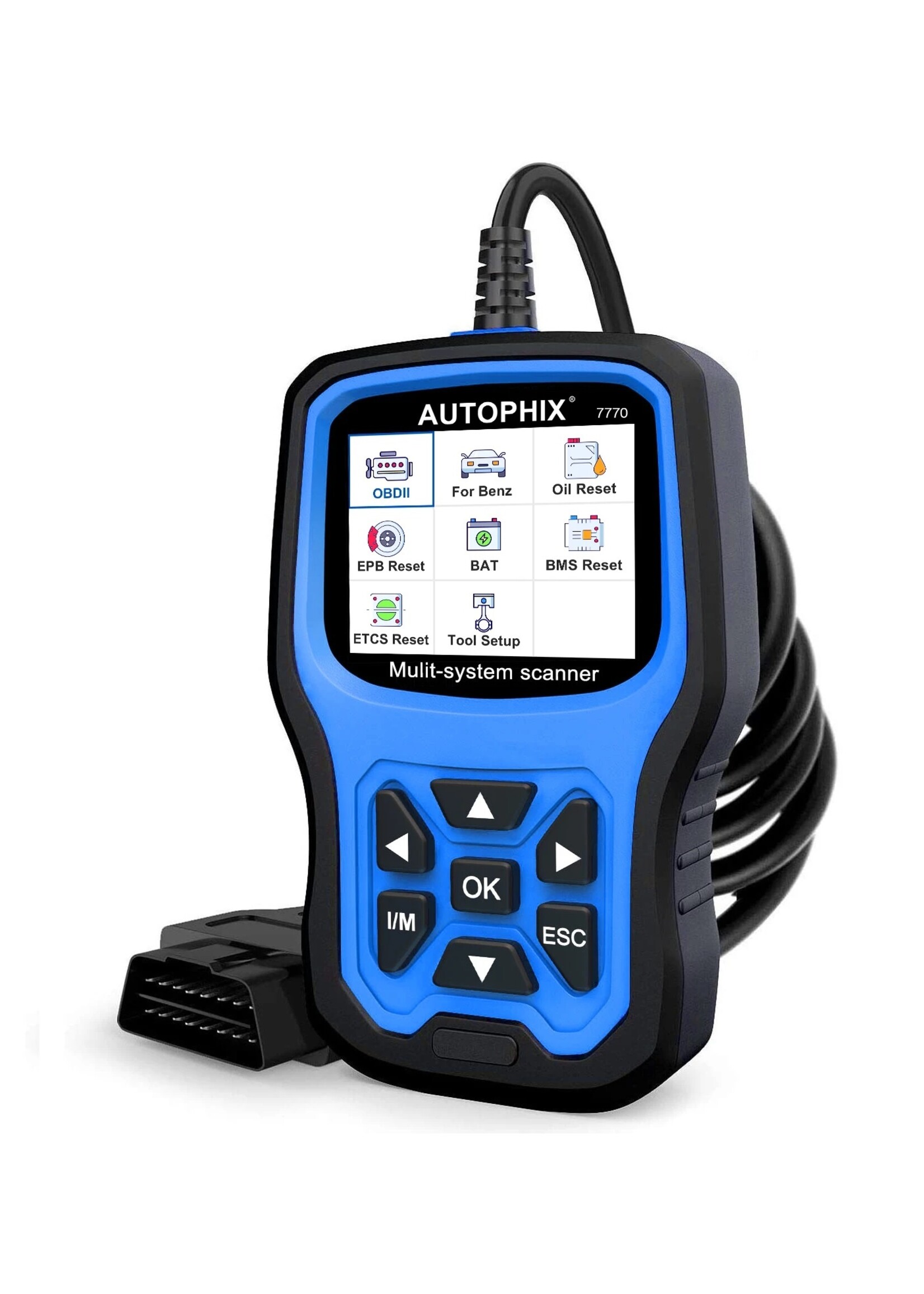 Autophix Autophix 7770 – Professionele OBD2 Scantool voor Mercedes-Benz en Universele Voertuigen
