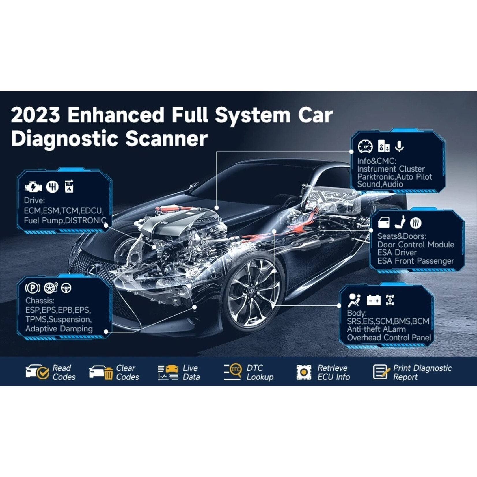 Autophix AUTOPHIX 7770 OBD2 Scanner Volledige Systemen voor Mercedes Benz