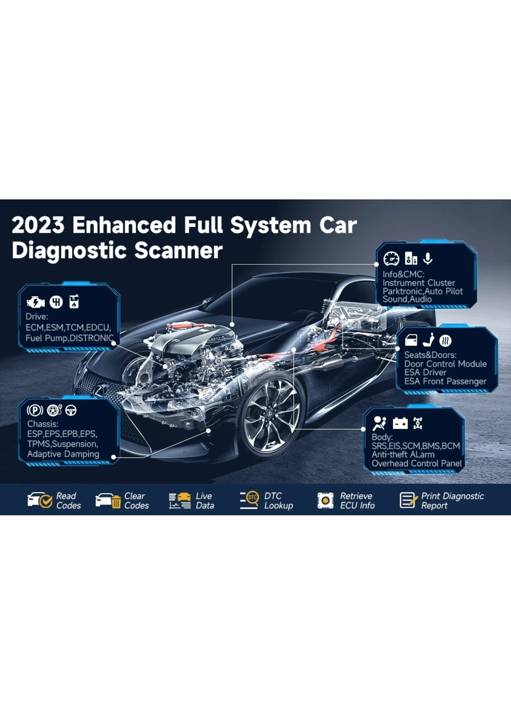 Autophix Autophix 7770 – Professionele OBD2 Scantool voor Mercedes-Benz en Universele Voertuigen