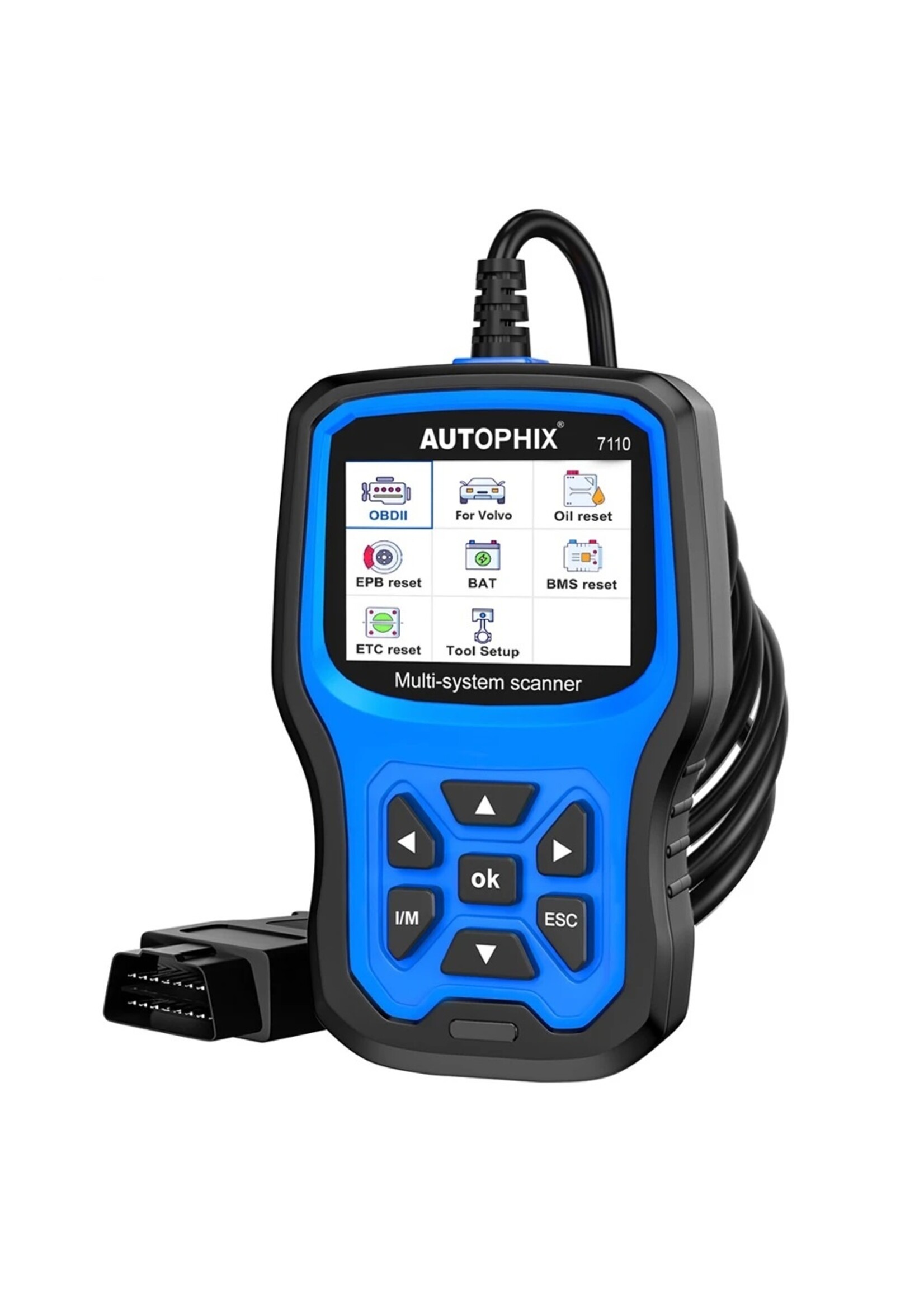 Autophix Autophix 7110 – Professionele Diagnosetool voor Volvo en Universele OBD2-Voertuigen