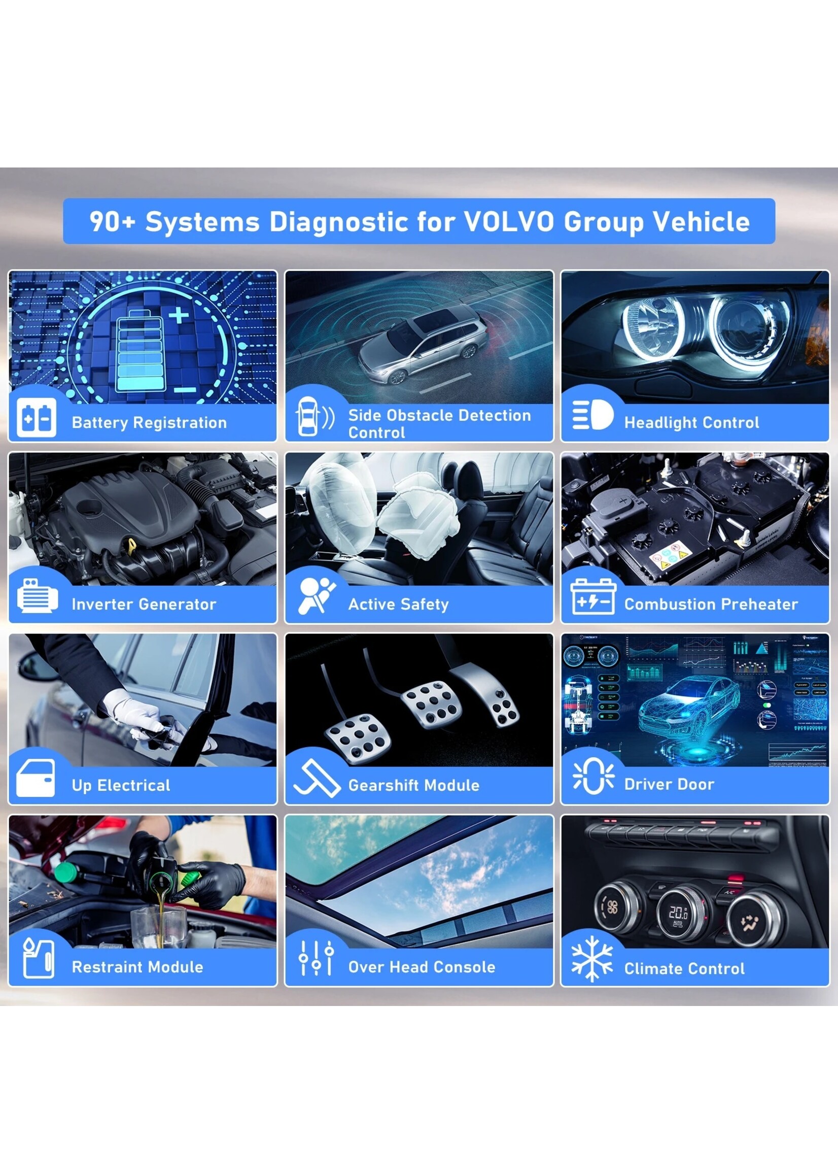 Autophix Autophix 7110 – Professionele Diagnosetool voor Volvo en Universele OBD2-Voertuigen
