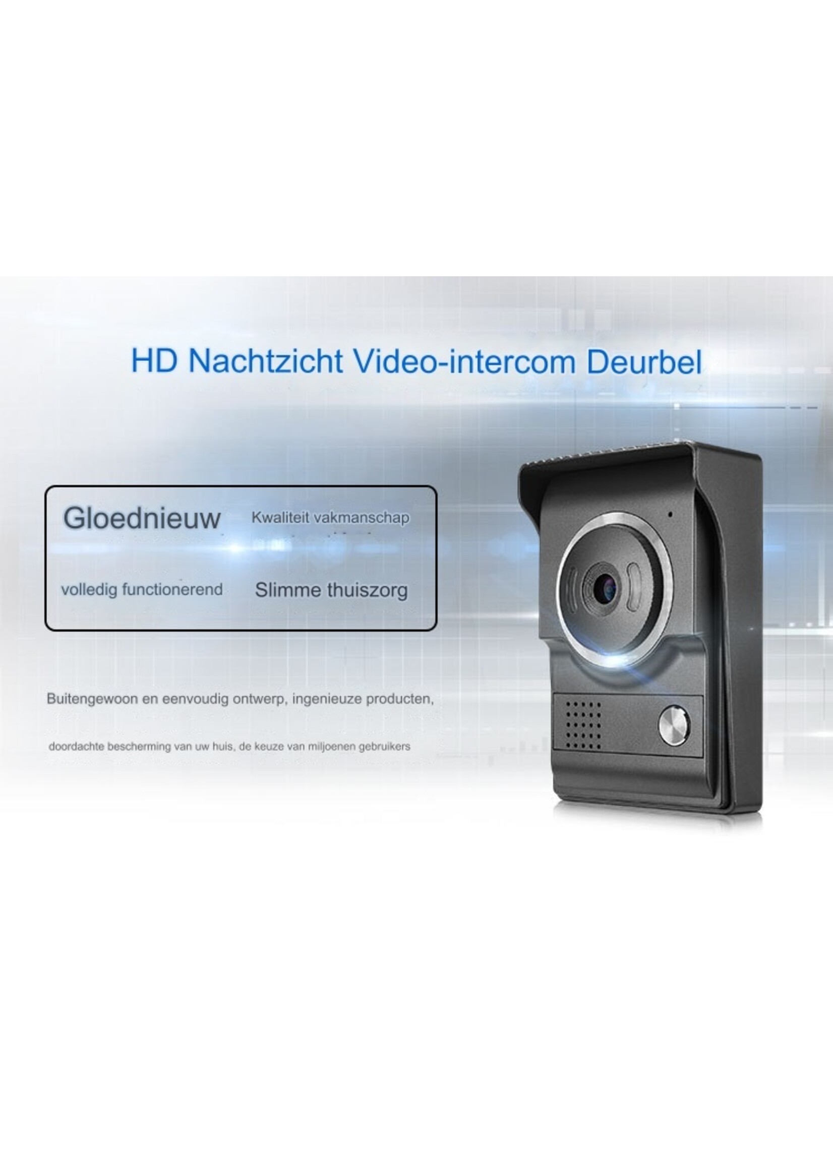 7-inch video-intercom deurbel villa slimme deurbel